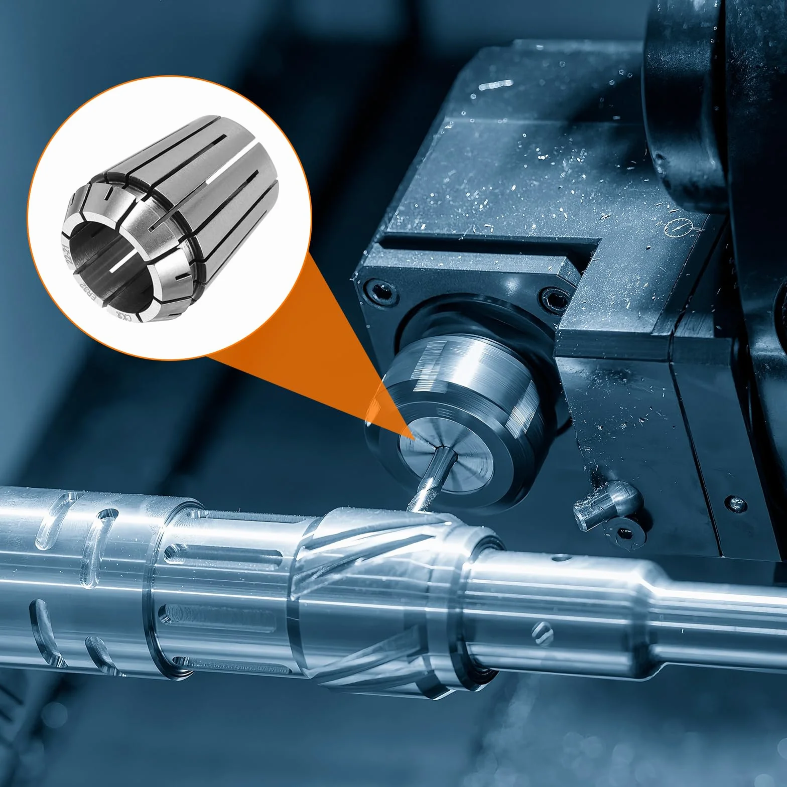 QUARKZMAN Uchwyt tulei zaciskowych ER32 22 mm 65 Mn stal sprężynowa precyzyjne tuleje zaciskowe do frezarki CNC narzędzie tokarskie