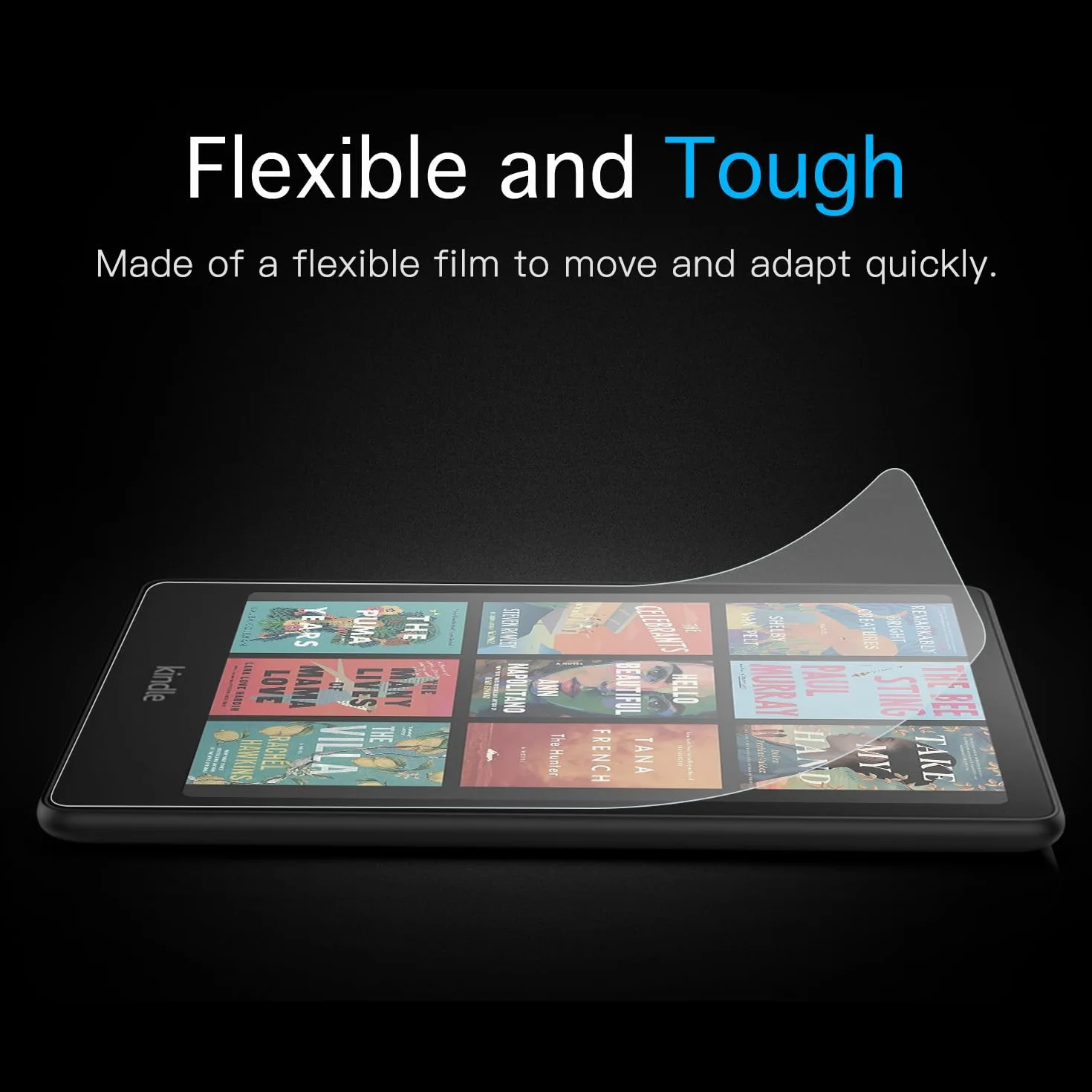 MoKo 4 Pack Screen Protector for 7" 12th Signature Edition eReader 2024, Anti-Glare Matte PET Film for Boox Go 7, Kobo Aura 2