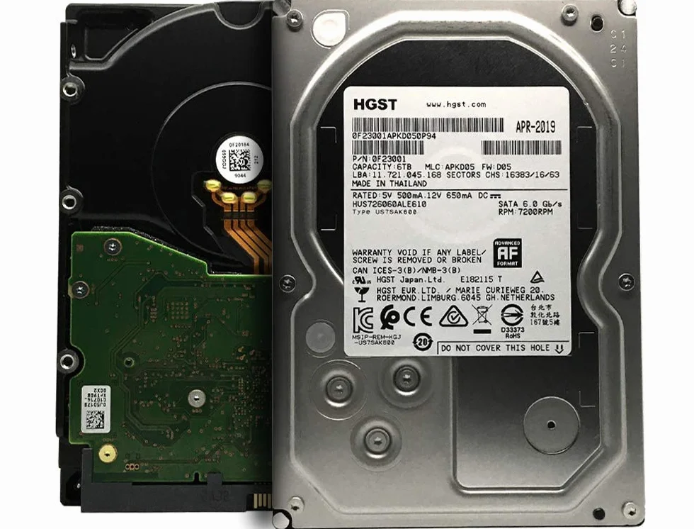 HGST Ultrastar 7K6000 HUS726060ALE610 6TB 7200 RPM 128MB cache SATA 6.0 Gbps dysk twardy