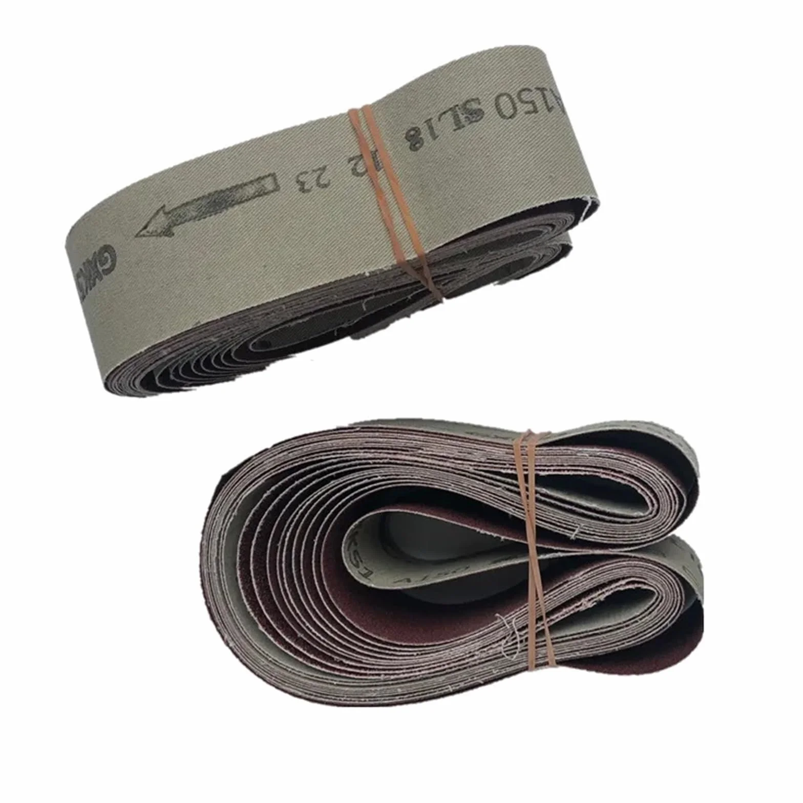 Pasy szlifierskie, Taśma szlifierska 10 szt. 50 mm x 915 mm, ziarnistość 40-1000, mieszanka do metalu i drewna(P60)
