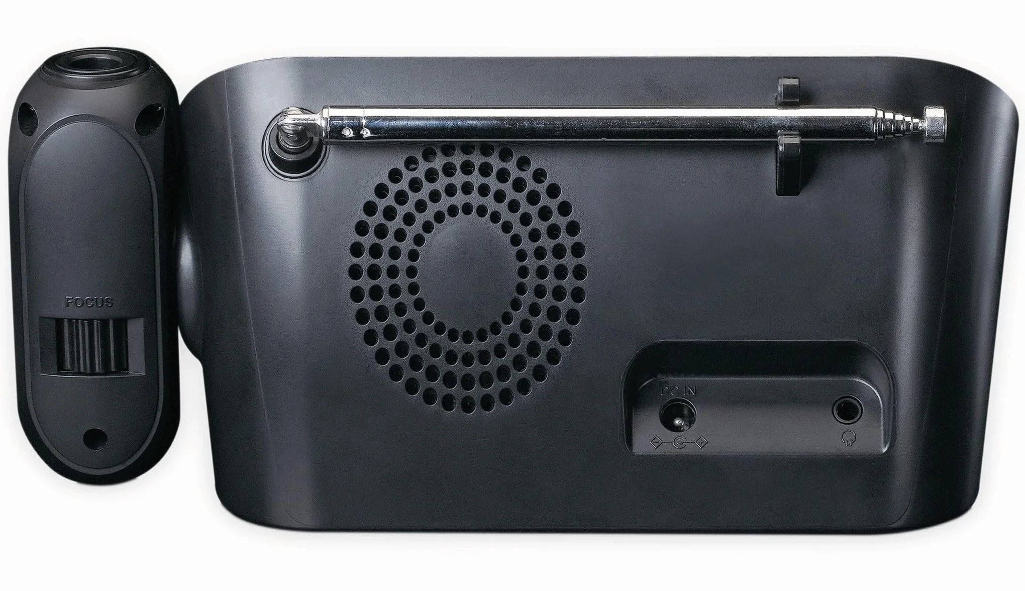 Lenco CR-615 DAB+ budzik z projektorem, radio zegarowe DAB+ FM, 30 stacji, czarny