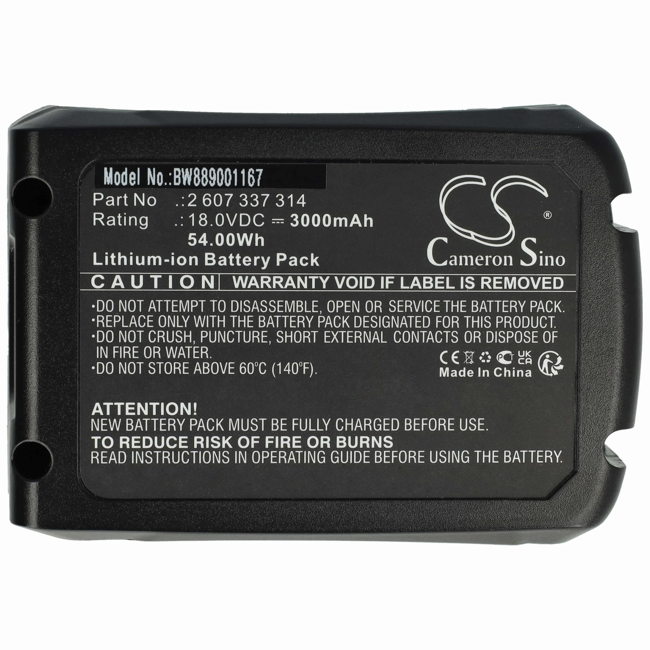 vhbw Akumulator kompatybilny z elektronarzędziami Bosch UniversalHedgeCut 18V-50, 18V-55 (3000 mAh, litowo-jonowy, 18 V)