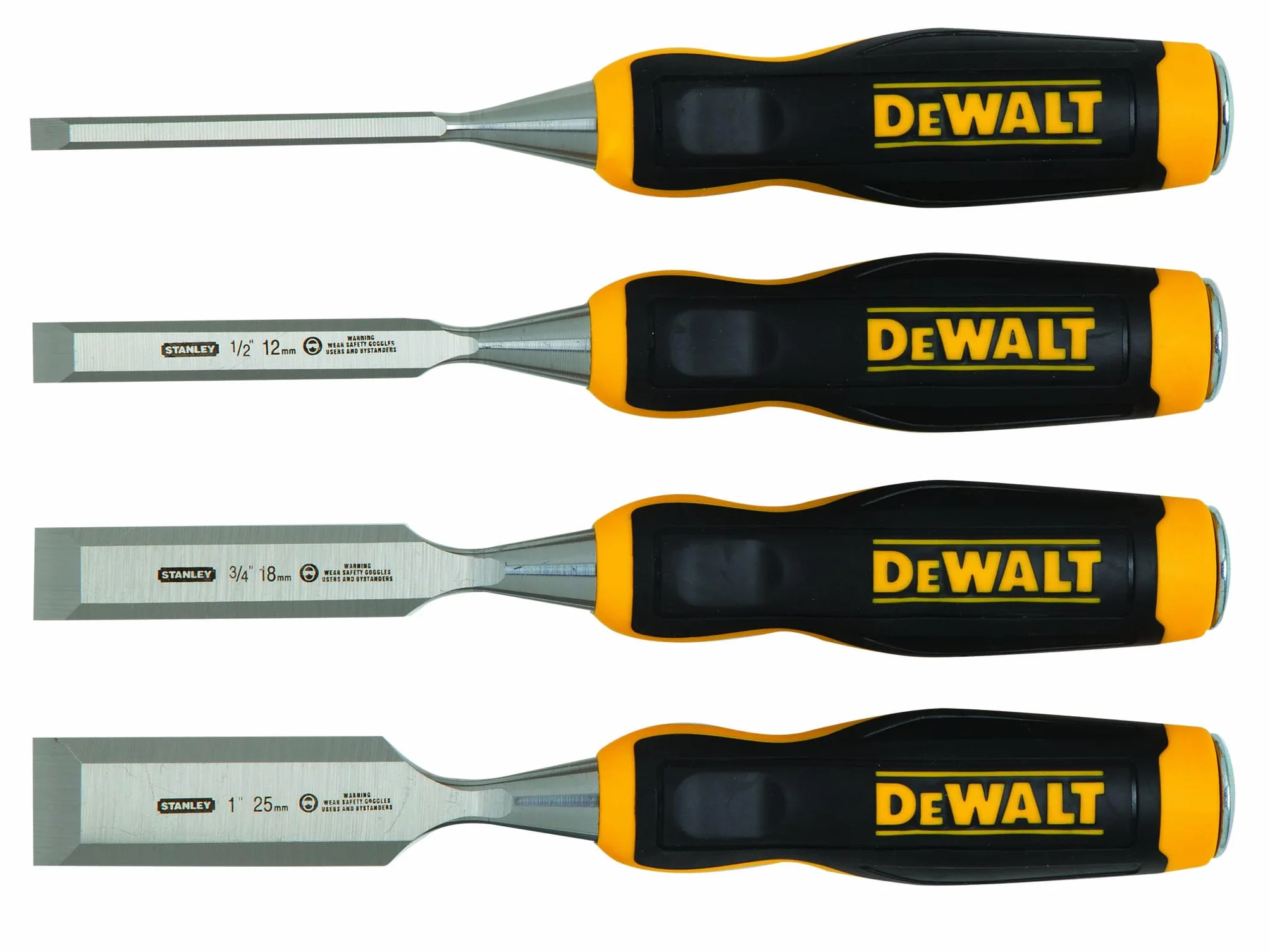 DEWALT Zestaw dłut i dłut (4 sztuki, blacha lakierowana ze stali węglowej)