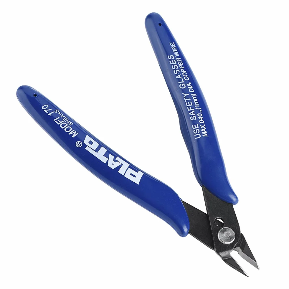 Richer-R 3D Printer Cutter Wire Cutter Accessories 3D Printer Accessories Side Cutting Nippers Cutter Snips Shears Diagonal Pliers Tool Compact, Lightweight, Refined and Comfortable Handle Design