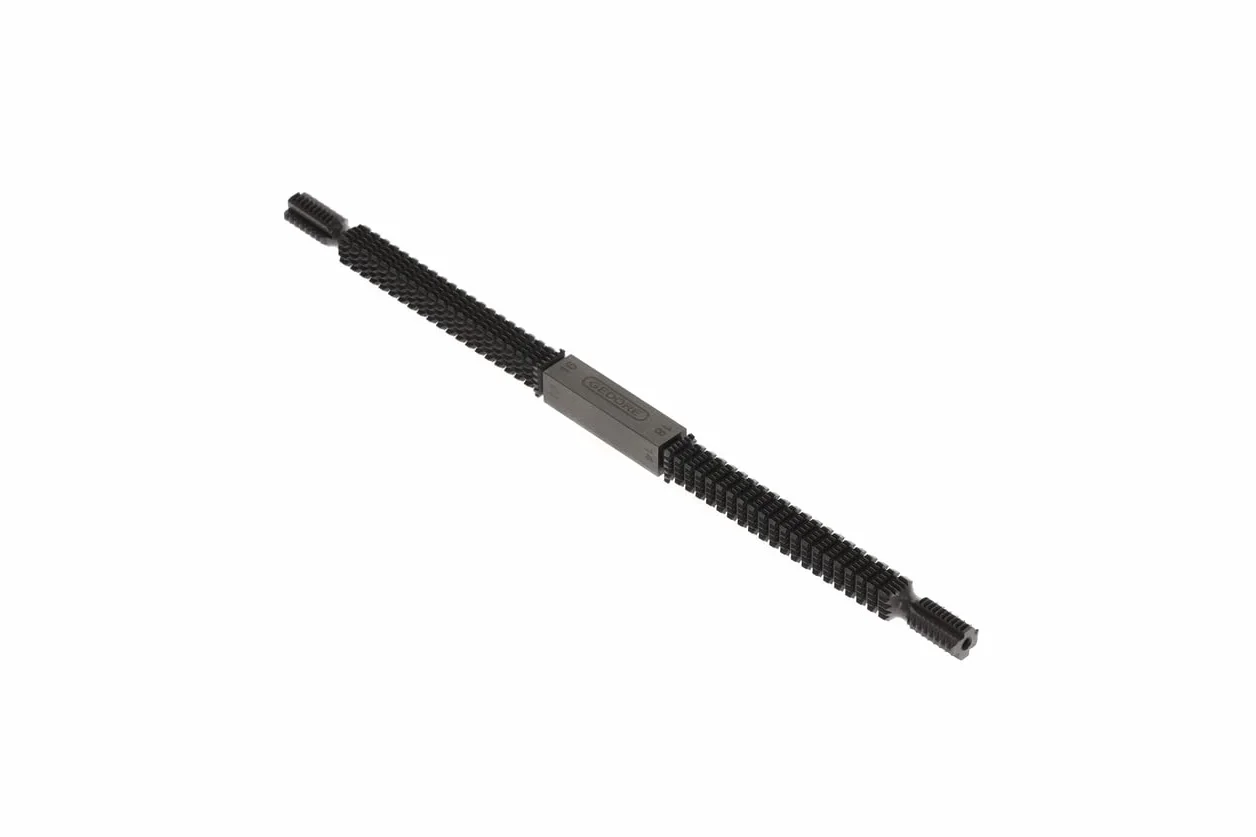 GEDORE Pilnik gwintowany 140A do gwintów wewnętrznych i zewnętrznych, ulepszona stal chromowo-wanadowa, powłoka ISO niklowana, 24 cm - 11 cm