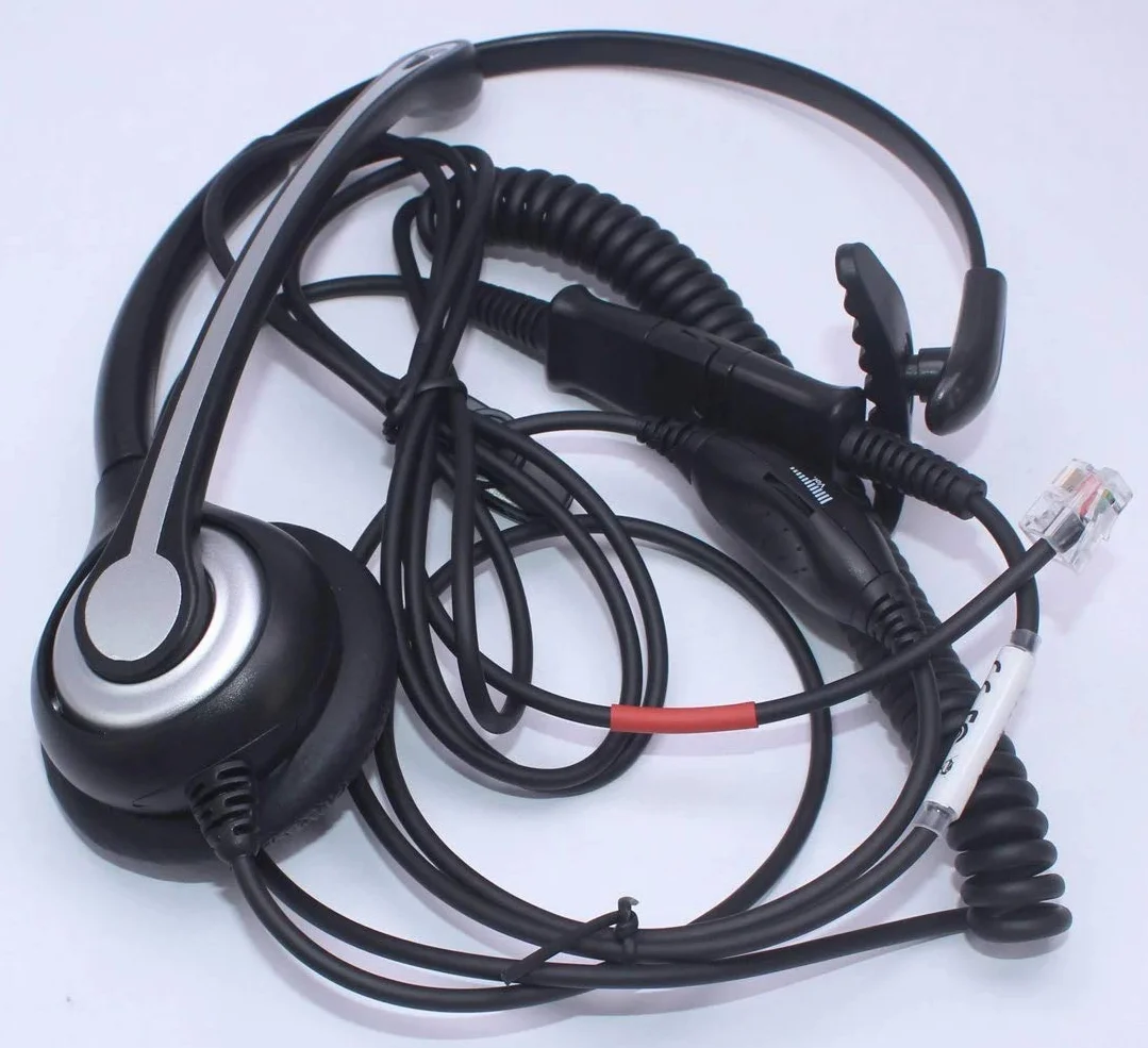 Wantek Przewodowy zestaw słuchawkowy do telefonu biurowego z redukcją szumów RJ9 Yealink T19P T23G T42S Grandstream GXP1625 Avaya 1608 9608G Cisco 7905