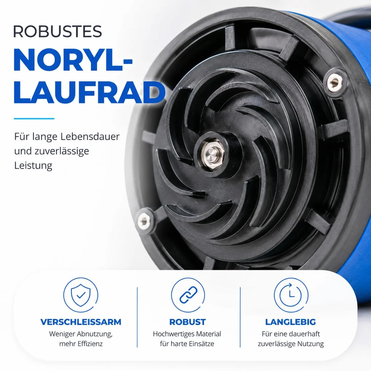 Pompa zanurzeniowa 400 W do brudnej wody, z przepływem 7500 l/h – maks. wysokość tłoczenia 5 m, głębokość zanurzenia 4 m, przewód 10 m, wyłącznik pływakowy i ochrona termiczna, powódź i wysoka woda