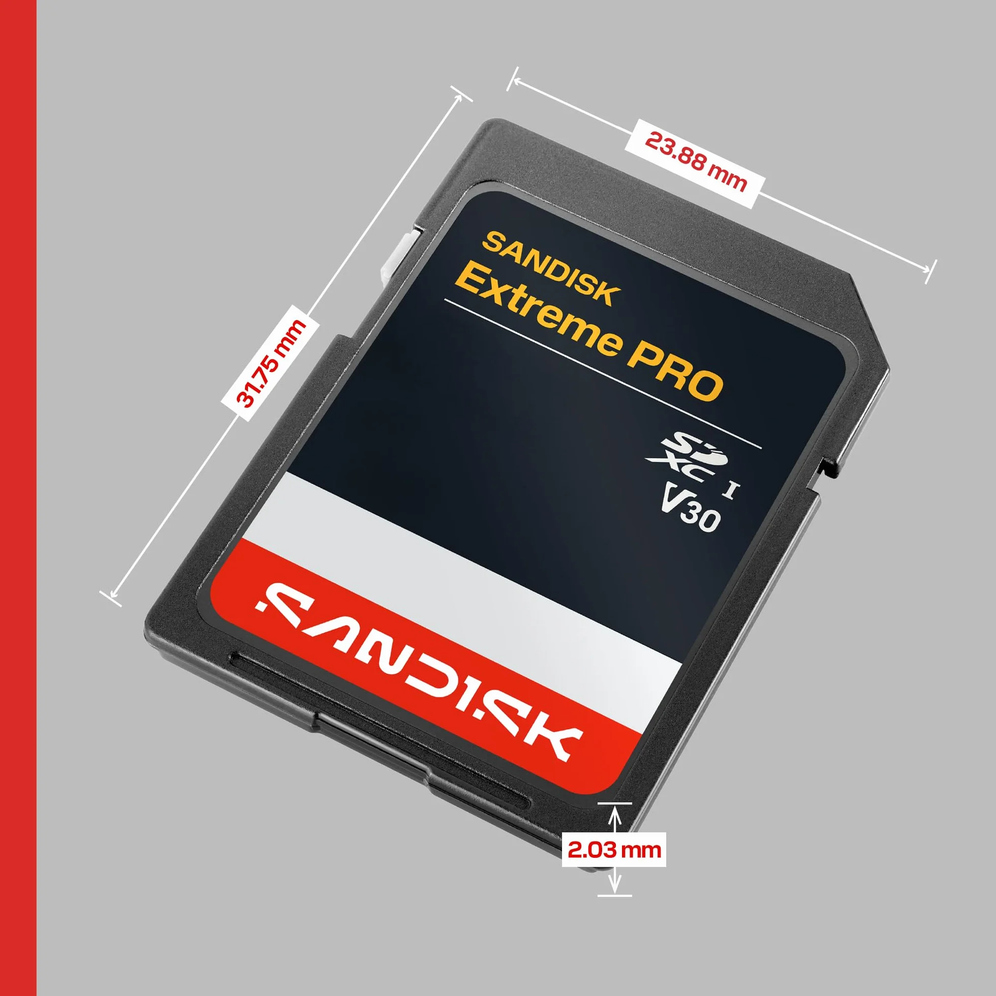 SANDISK Extreme PRO Karta SD UHS-I 256 GB U3 V30 4K UHD 250 MB/s odczyt 170 MB/s zapis