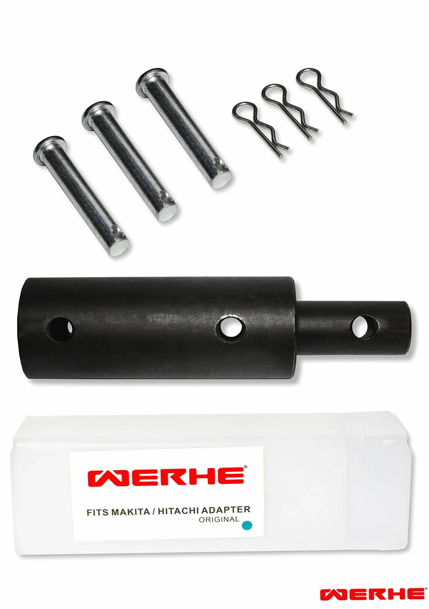 WERHE świder ziemny Ø 100 mm, długość 80 cm, adapter 25/20 mm | ostrza z węglika, stal, głębokość robocza 60 cm, waga 2,2 kg, do sadzenia drzew i osadzania słupków
