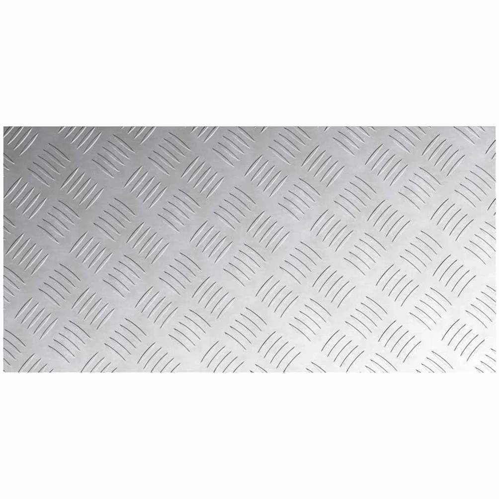 Aluminiowy stopień schodowy o prostokątnym wzornictwie, 80 x 40 cm, srebrny, blacha ryflowana, zestaw 4 sztuk, do wewnątrz i na zewnątrz, ochrona przed poślizgiem na drewnianych schodach