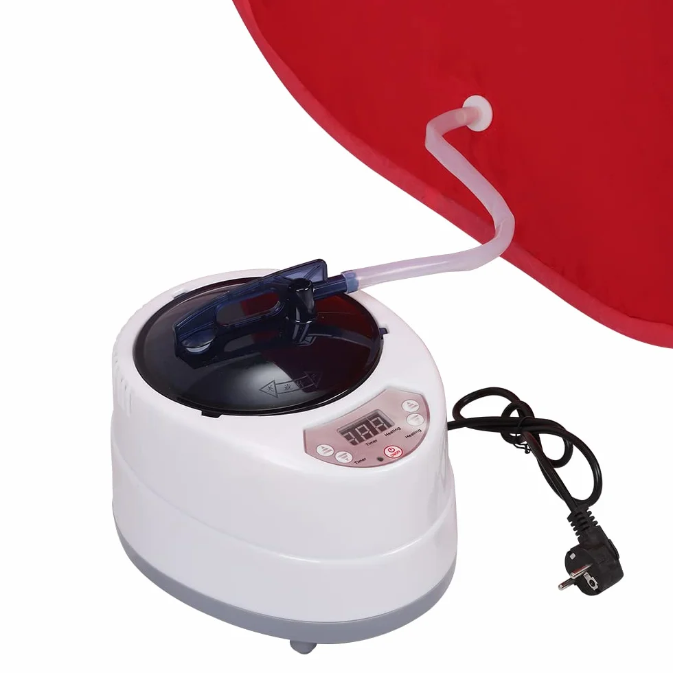 OHMG Sauna, przenośna sauna parowa, przenośna sauna domowa, składana sauna, sauna siedząca, kabina sauna, domowa sauna z pilotem i składanymi krzesłami, 1000 W, dla 1-2 osób