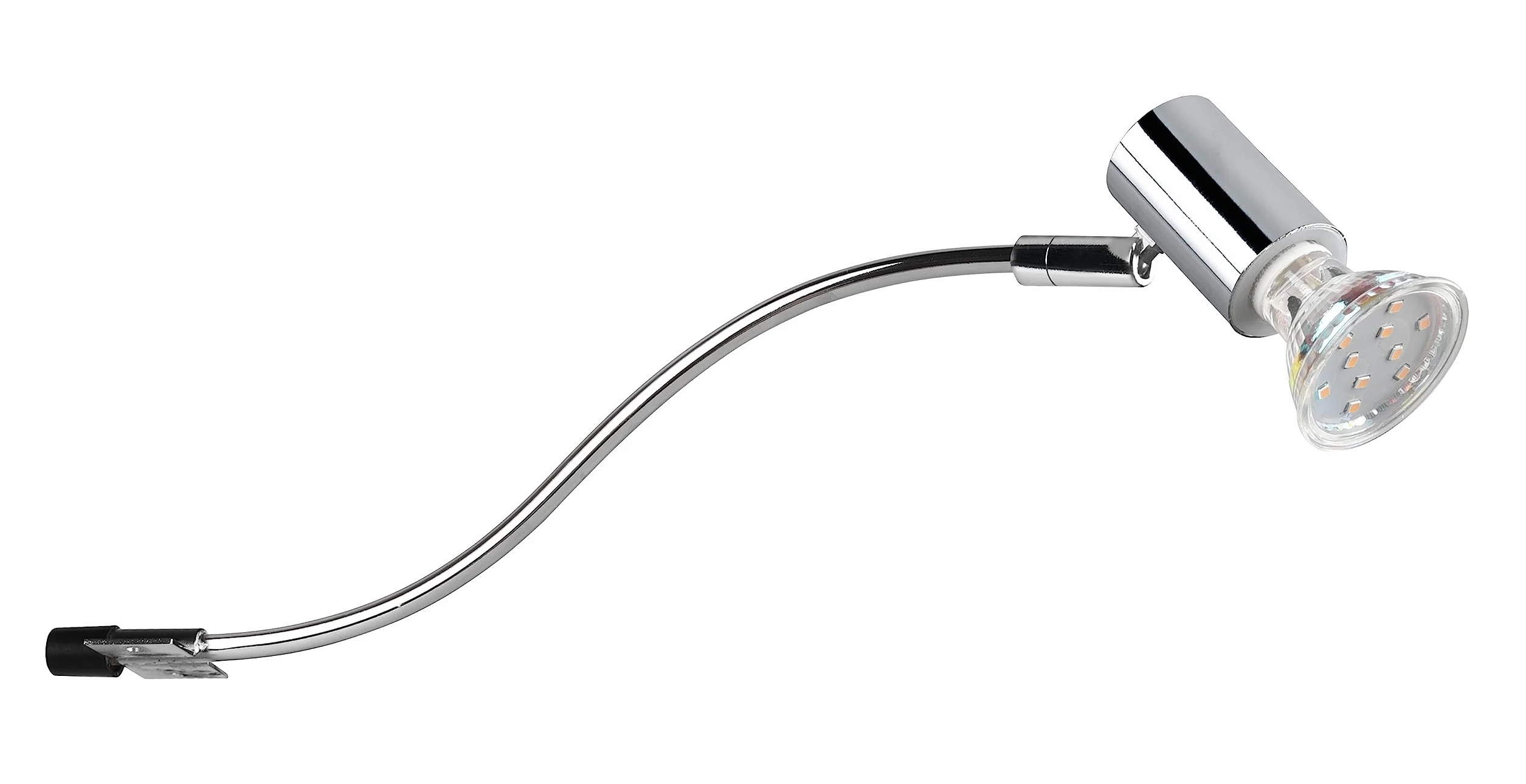 Trio, Aplikacja, Giada 1xGU10, max.5,0 W Korpus: Metal, Chrom L:5,4cm, L:34,0cm, H:11,4cm IP44