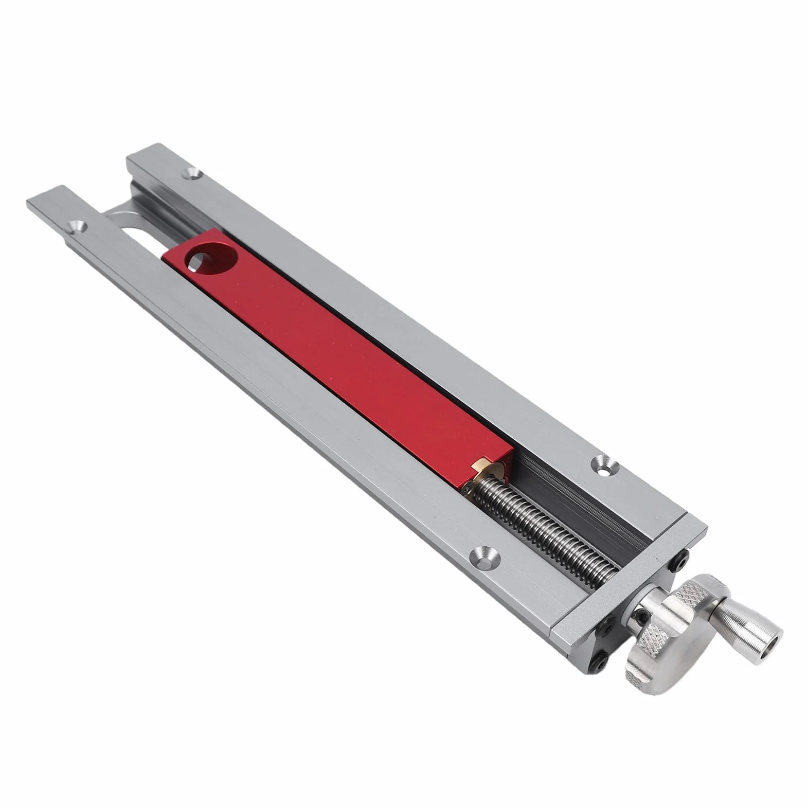 Cryfokt Imadło Stołowe do Obróbki Drewna, Imadło Stołowe ze Stopu Aluminium ze śrubą Stali Nierdzewnej, do Skoku 0-110 Mm, Wiercenia Obróbka Metali Zadania Związane