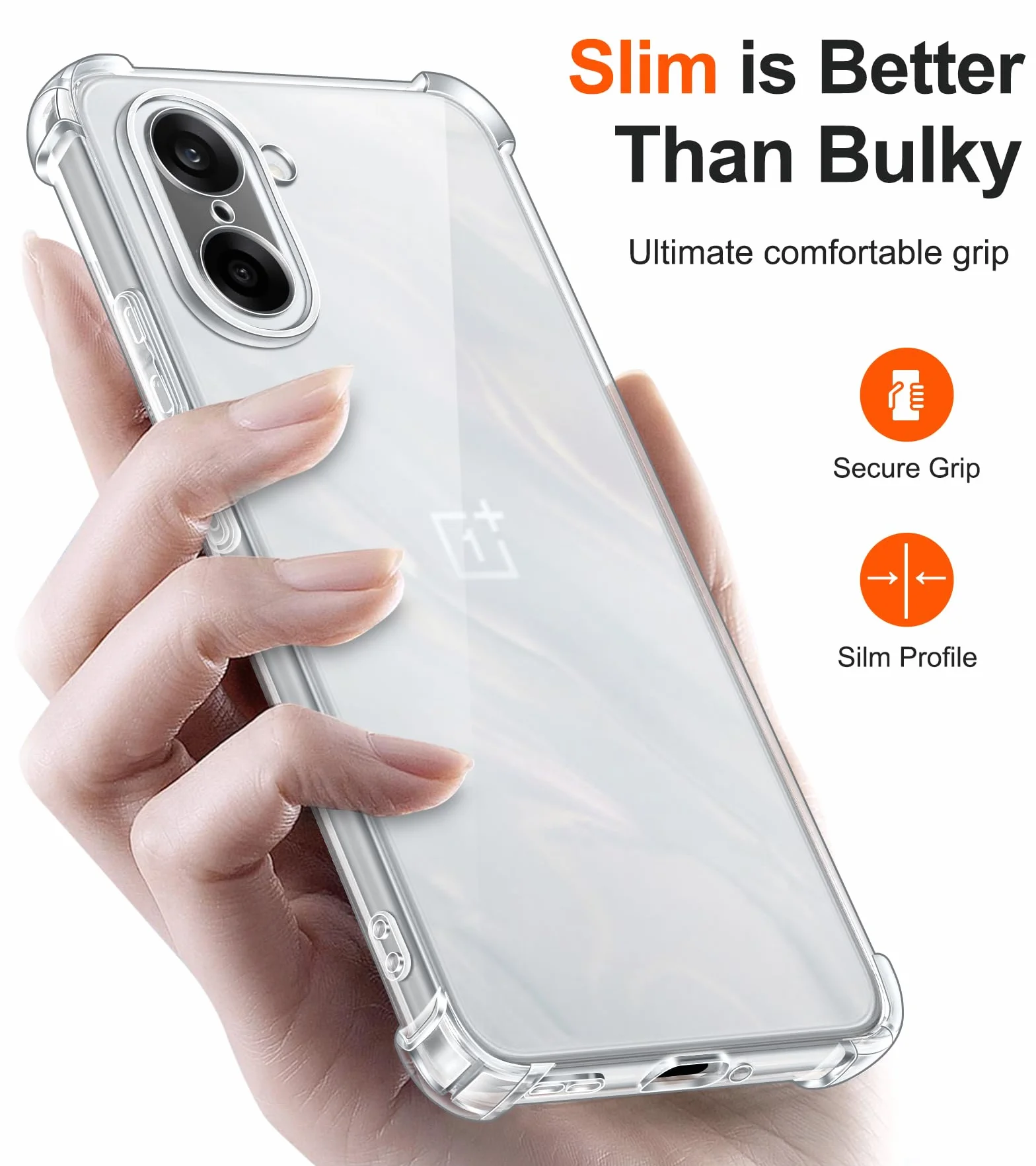 ivoler Etui do Oneplus Nord CE 5 5G, ultra przezroczyste silikonowe etui ochronne TPU