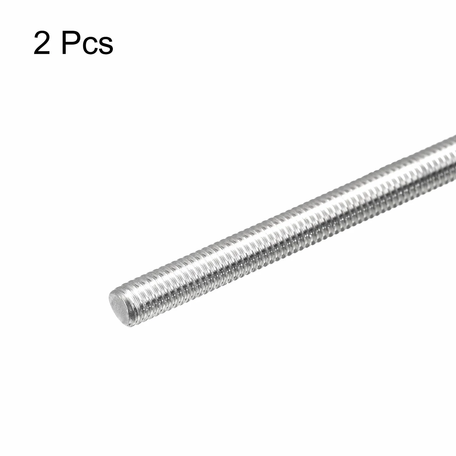 QUARKZMAN Pręt gwintowany integralny M5 x 200 mm skok gwintu 0,8 mm ze stali nierdzewnej 304 prawy gwintowany pręt 2 sztuki
