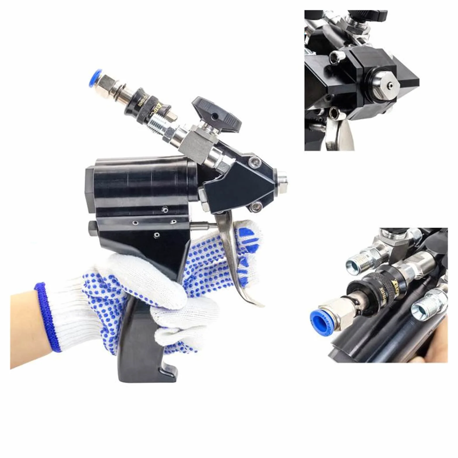 Pistolet Natryskowy P2 PU Pistolet Natryskowy Do Pianki Poliuretanowej Wysokociśnieniowy Pneumatyczny Pistolet Natryskowy,Łatwe Czyszczenie