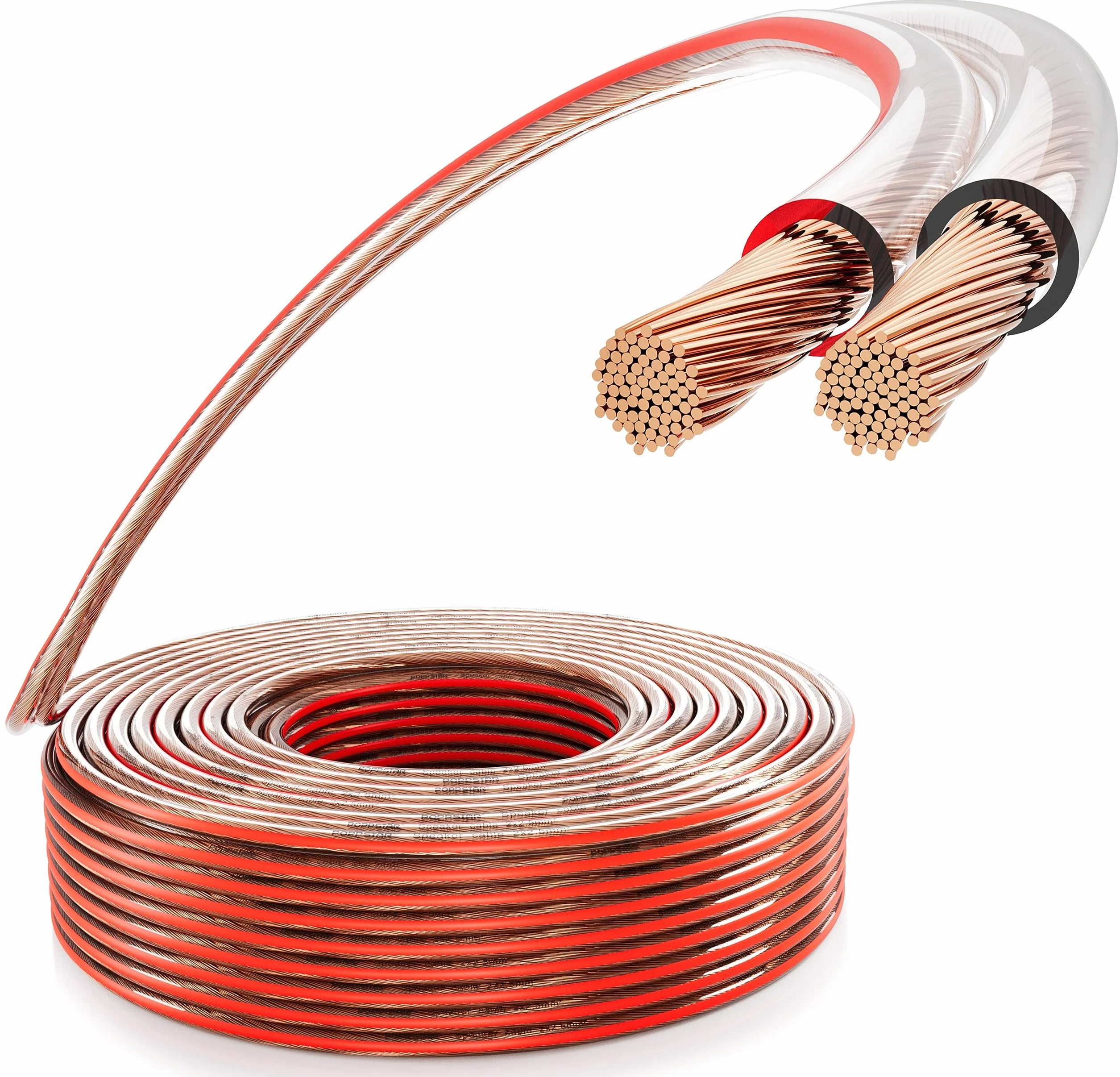 Poppstar kabel głośnikowy 15 m 2x2,5 mm² OFC 99,99%
