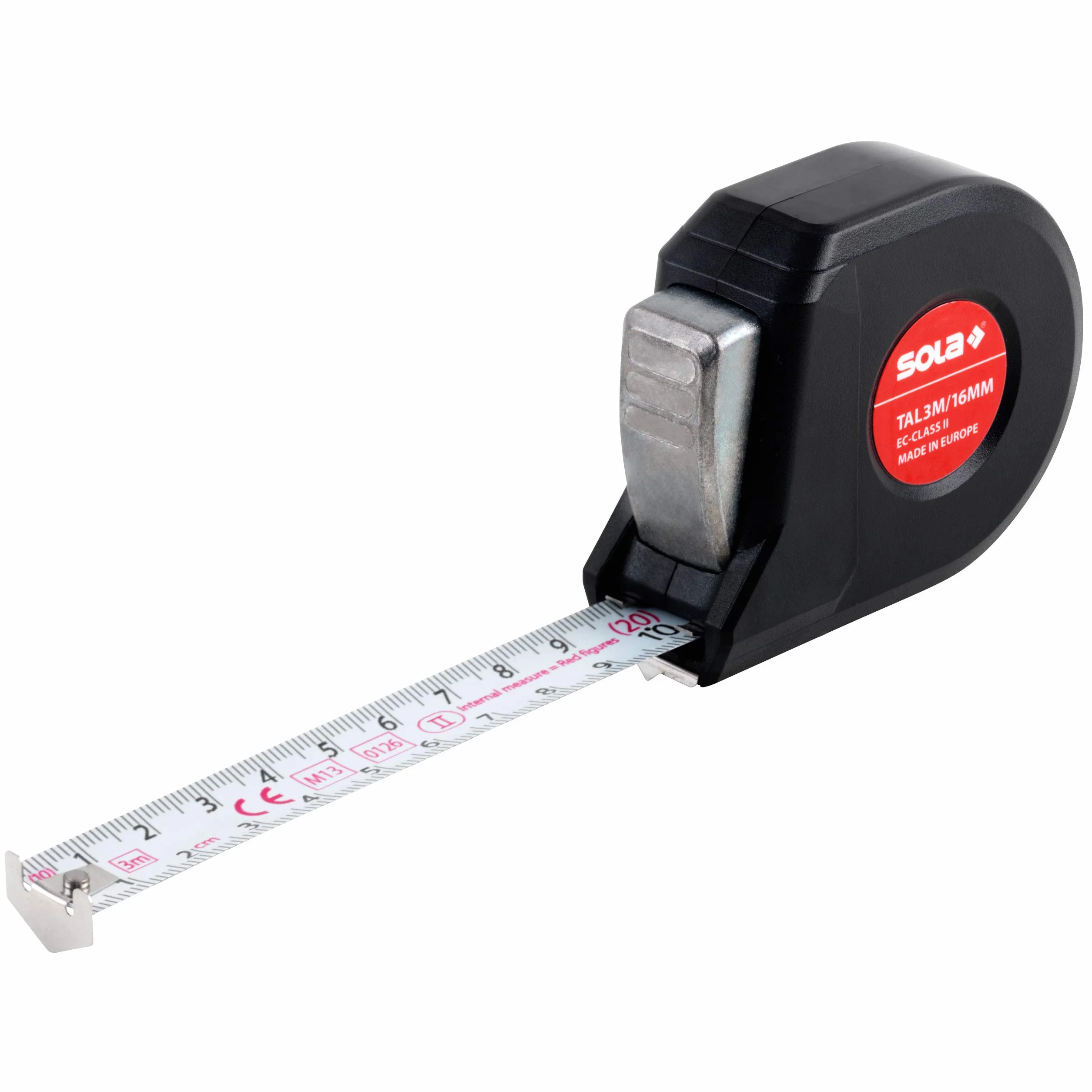 Sola 51011601 taśma miernicza "Talmeter TAL 3", czarna, 3 m