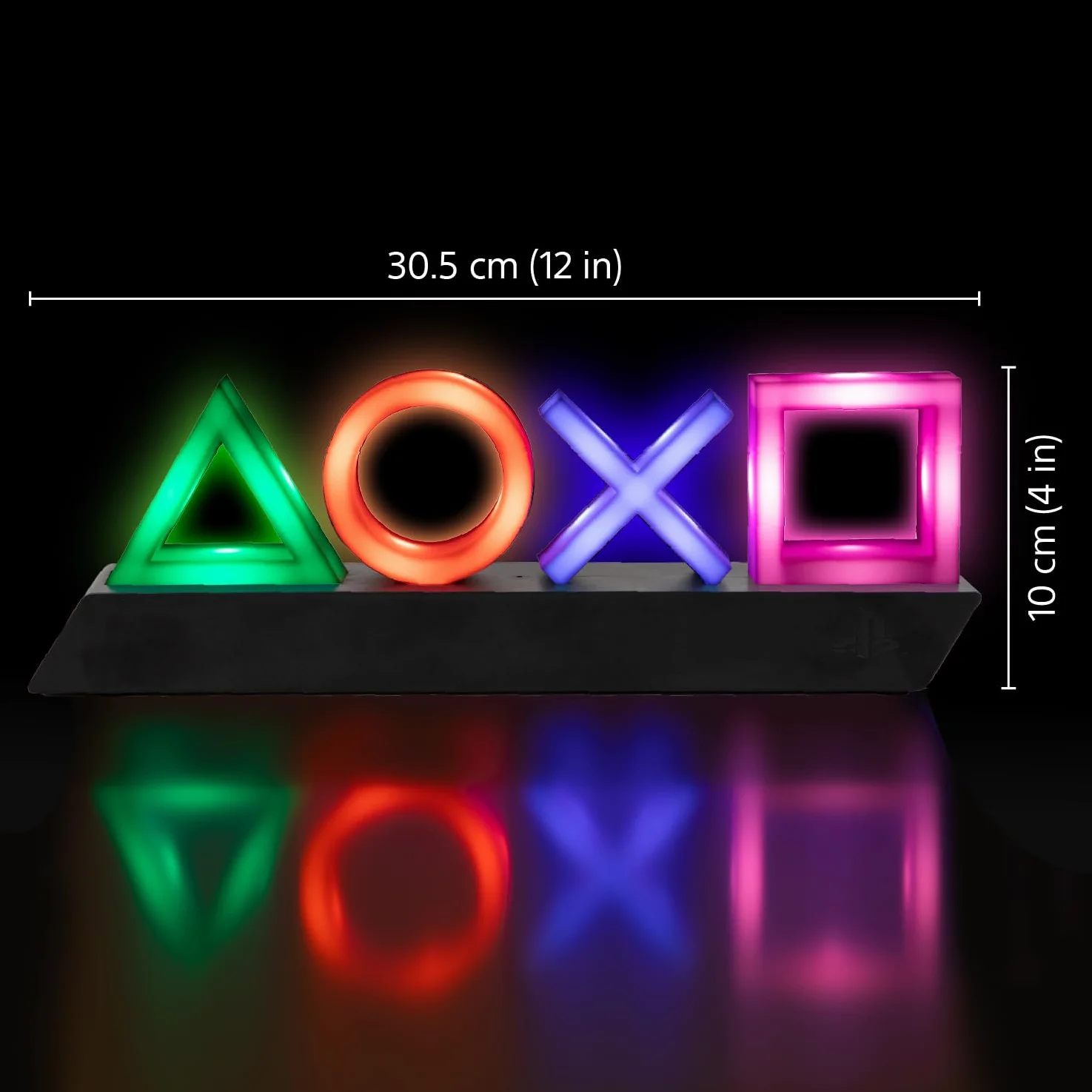 Paladone Playstation Icons Lampa Dekoracyjna, Wielokolorowy, 31 x 7 x 11 cm