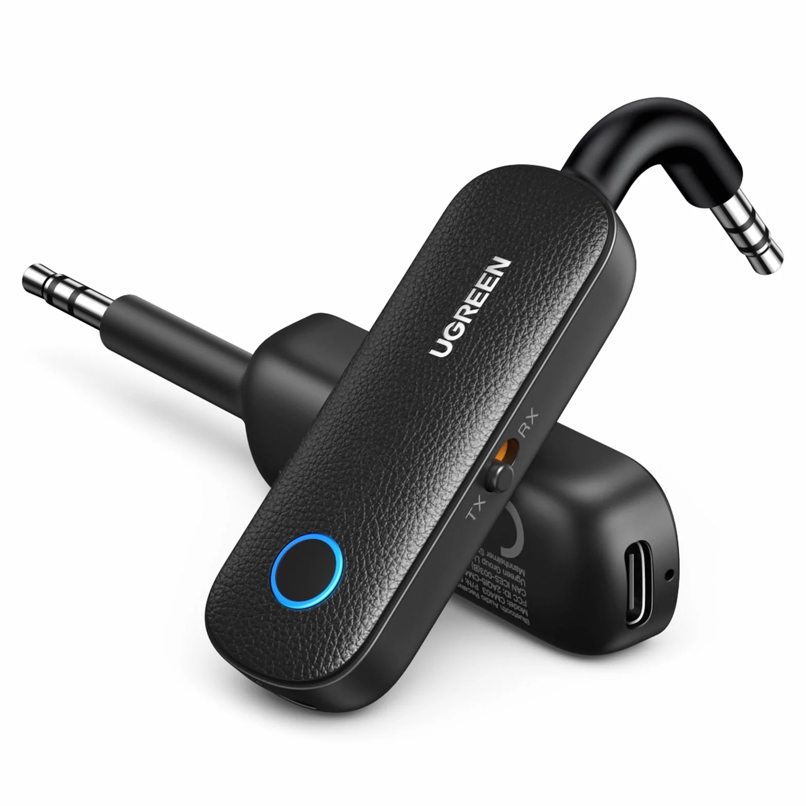 UGREEN Nadajnik Bluetooth 5.4 Odbiornik 2 w 1 z Gniazdem 3,5mm i Mikrofonem Samochodowym