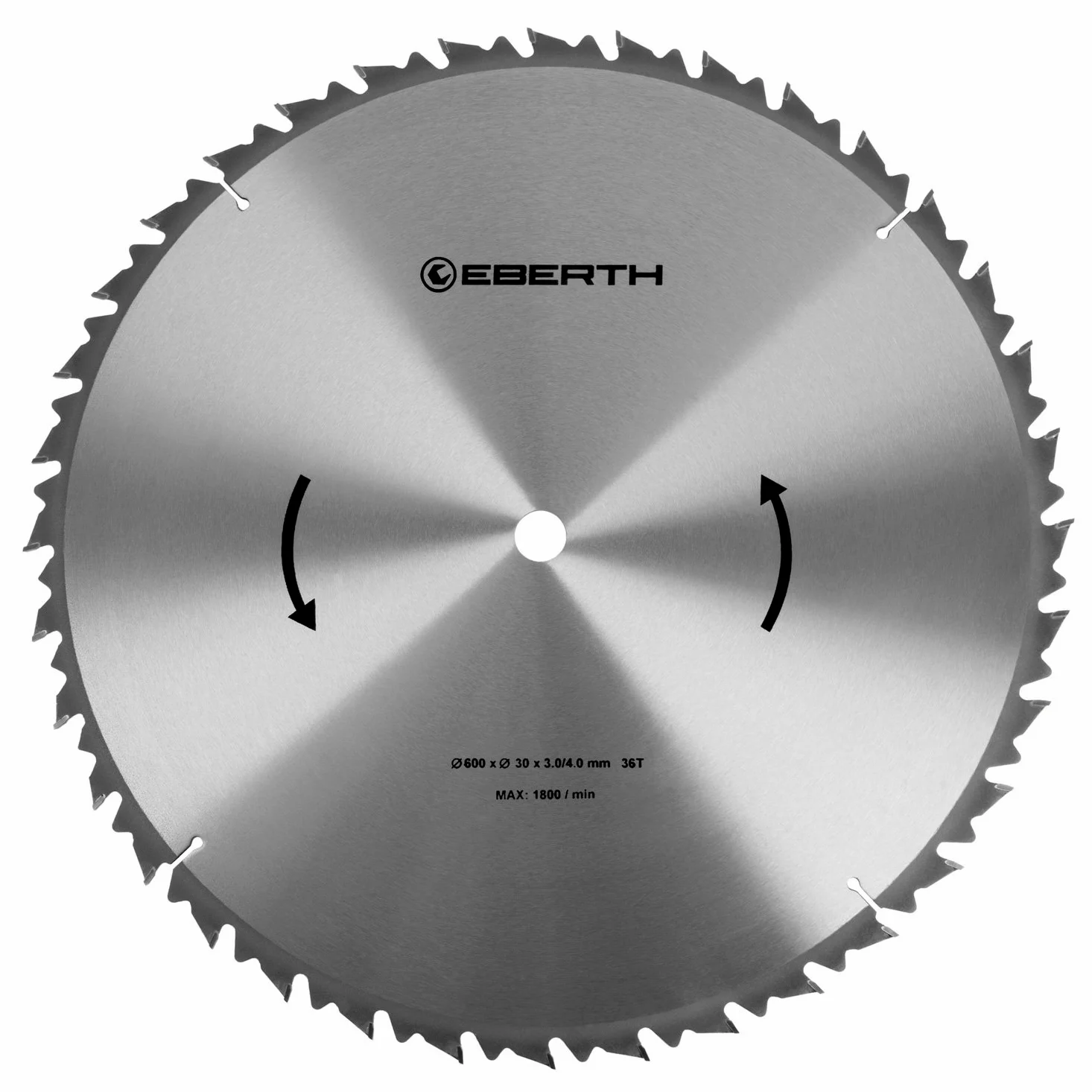 EBERTH TCT Ostrze do cięcia drewna, 600 x 4,0 x 30 mm, 36 zębów, długa żywotność