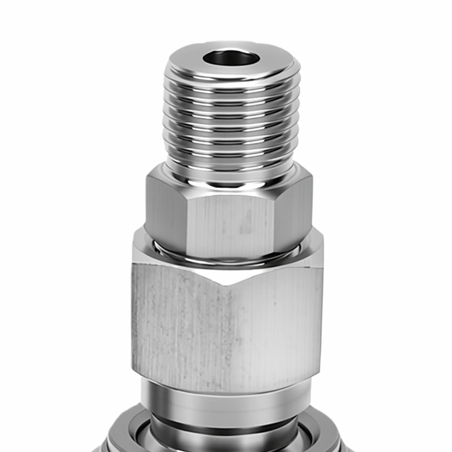 Luocute Hydrauliczny Adapter do Szybkiego łączenia, M14 żeński na Męski | do minikoparki, 2 zestawy złączy metrycznych do osprzętu kompaktowego, zestaw do konwersji złączy hydraulicznych z gwintem