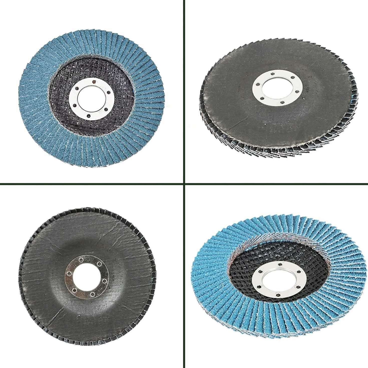 Ściernica listkowa, 10 szt. Tarcze szlifierskie, cyrkonowe krążki ścierne 4-1/2" x 7/8" do szlifierek kątowych(100grit)