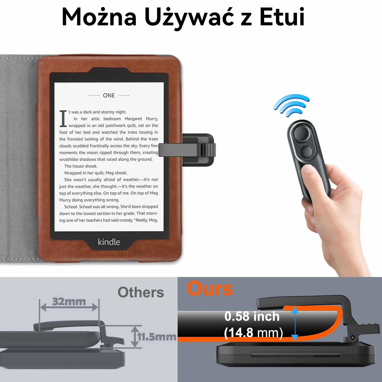 Zmieniacz stron do Kindle Paperwhite Oasis, pilot obracania stron