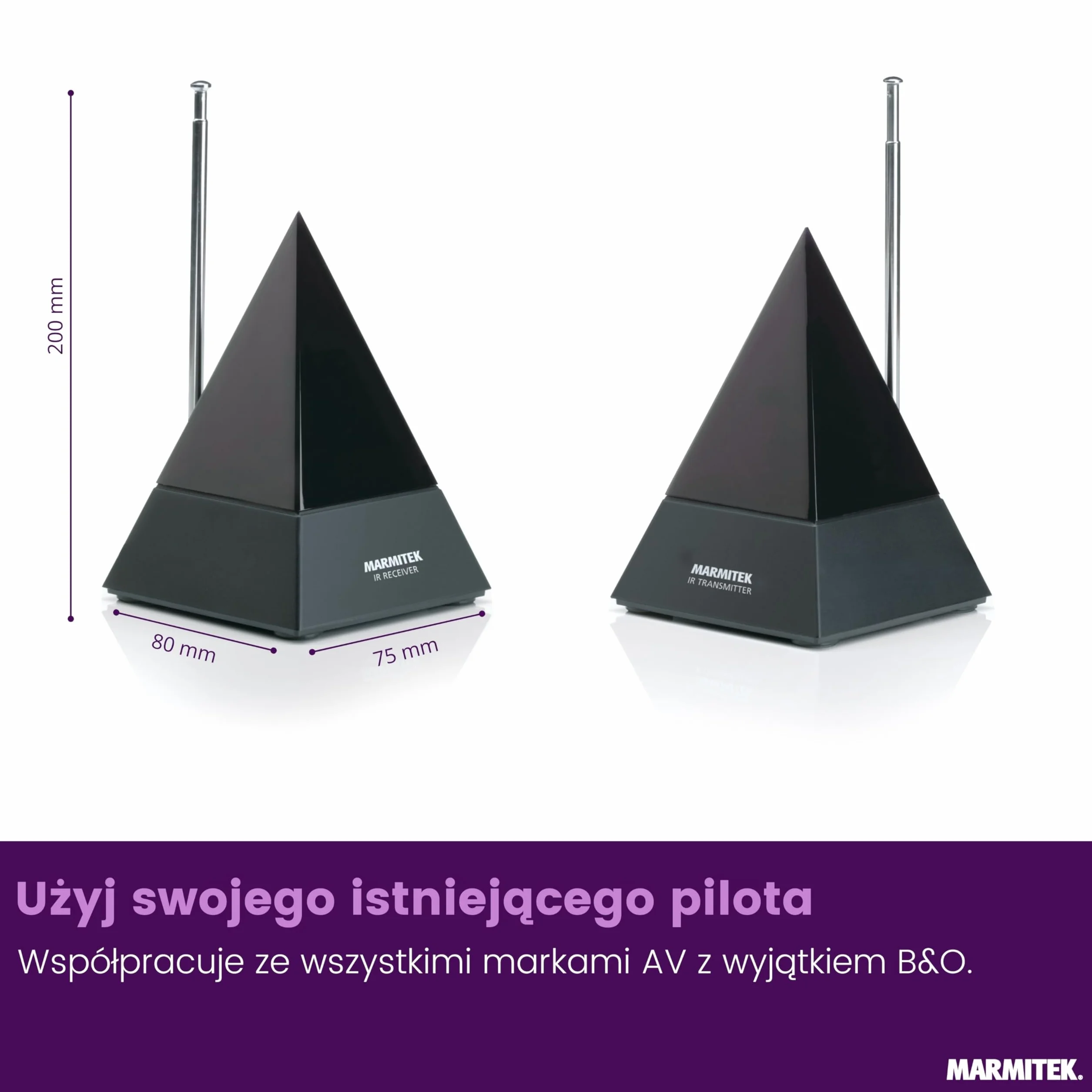 Marmitek Powermid XL Przedłużacz podczerwieni bezprzewodowy repeater IR