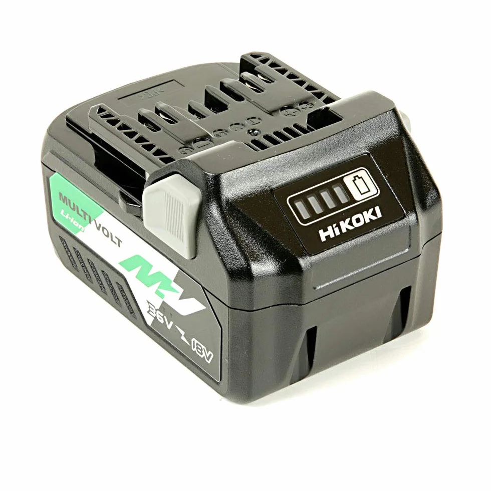 HiKOKI Multi Volt Akku BSL36A18 (18V 5.0 Ah / 36V 2.5 Ah Akku, Li-Ion, 4-Stufen-LED Ladestandskontrolle)