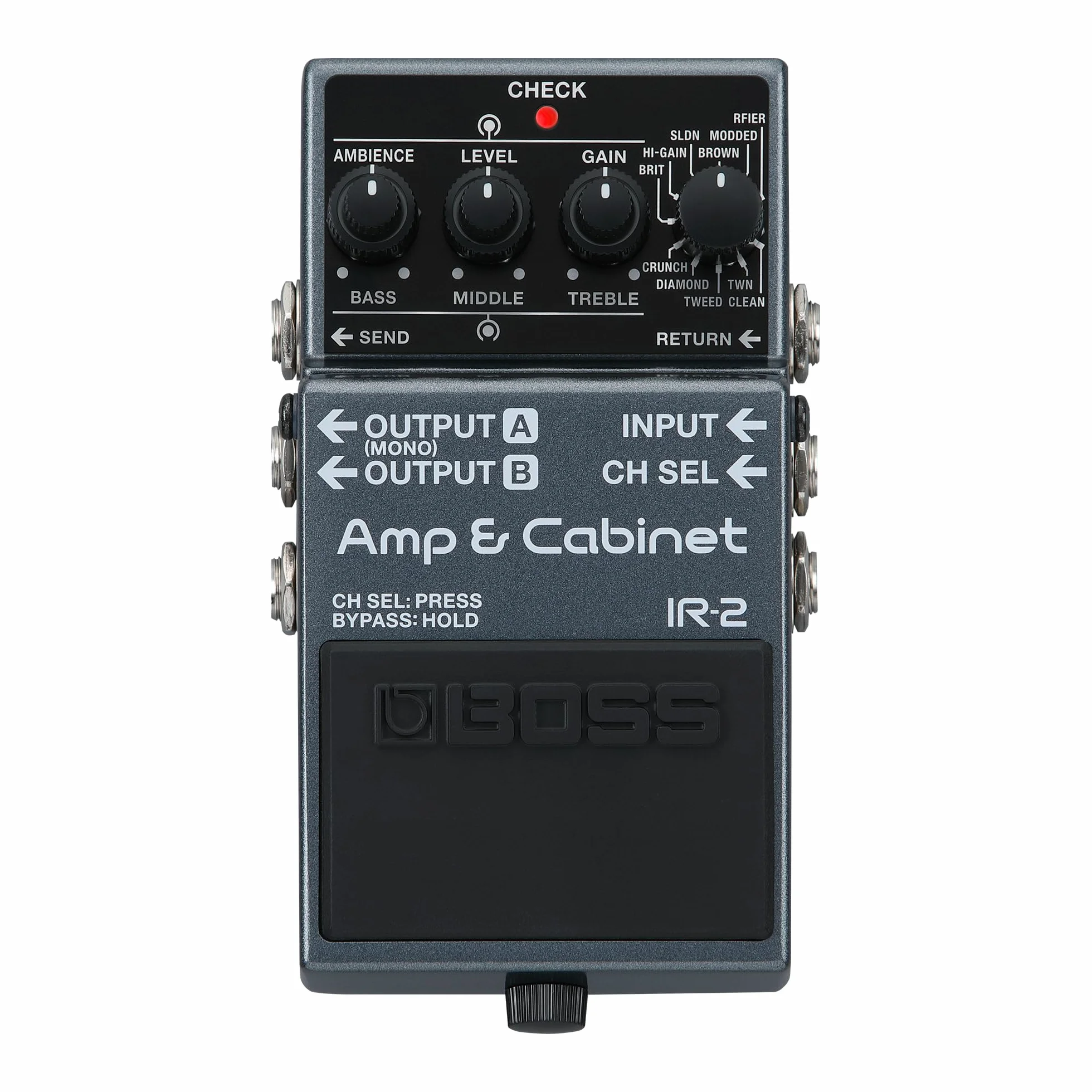 BOSS IR-2 Amp & Cabinet | Emulator Wzmaczniaczy Premium & Cabinet IR Loader | 11 Różnych Typów Wzmacniaczy | Kolumny IR od Celestion Digital | Prosty Interfejs Użytkownika