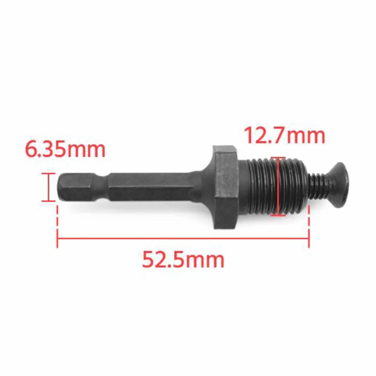Zestaw do konwersji uchwytu wiertarskiego, adapter klucza udarowego 1/5.1 cm, wymienny trzpień sześciokątny ze stopu do użycia chwytu SDS Plus, zawiera klucz do uchwytu