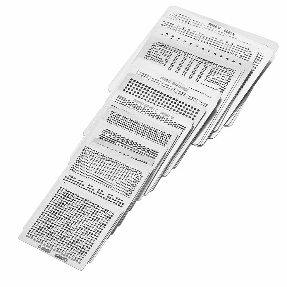 33Pcs Universal BGA Reballing Rework Net Schablonen, direkt Set Set