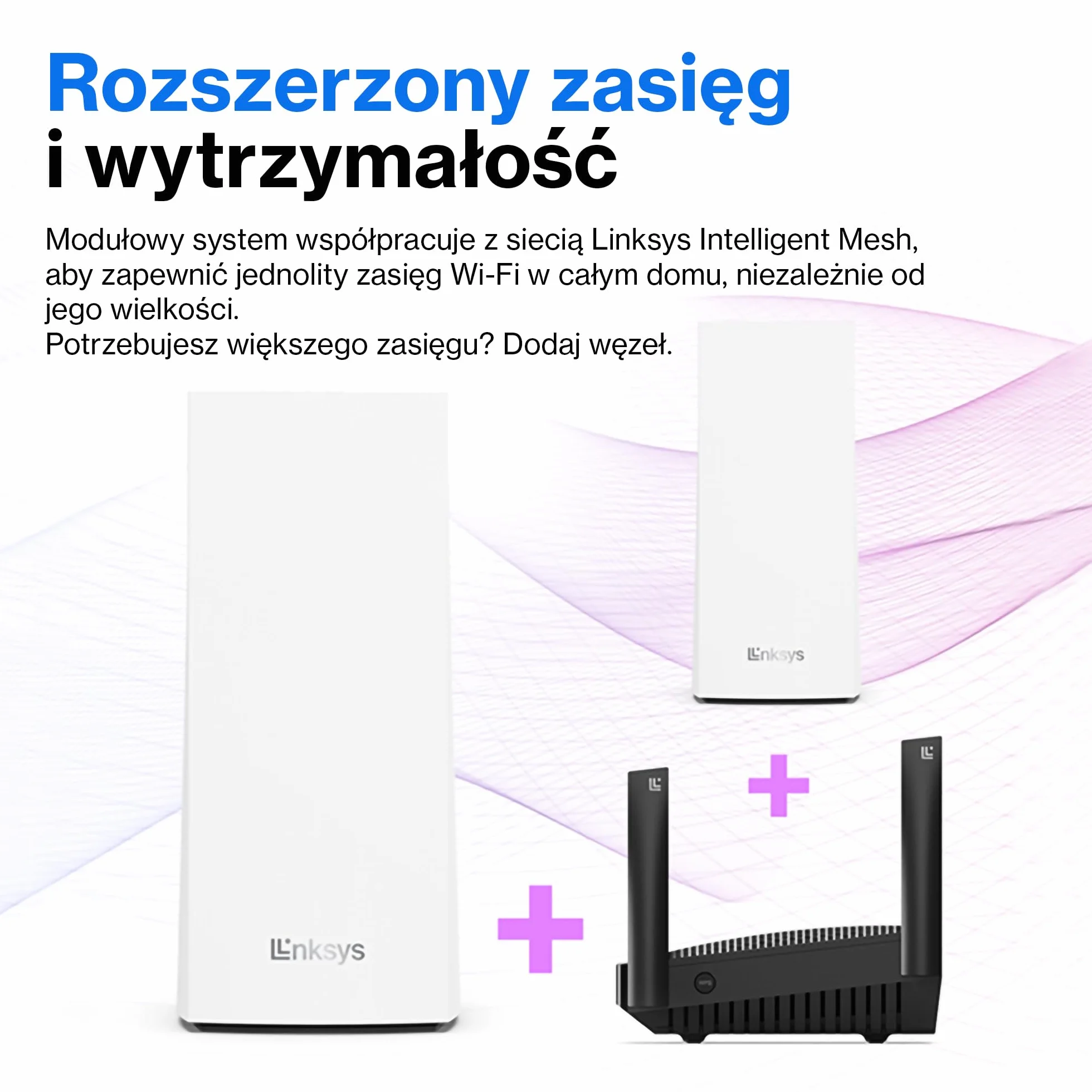 Linksys Velop MX8400 Wi-Fi 6 Mesh System AX4200 router do 525 m2 biały 2 szt.