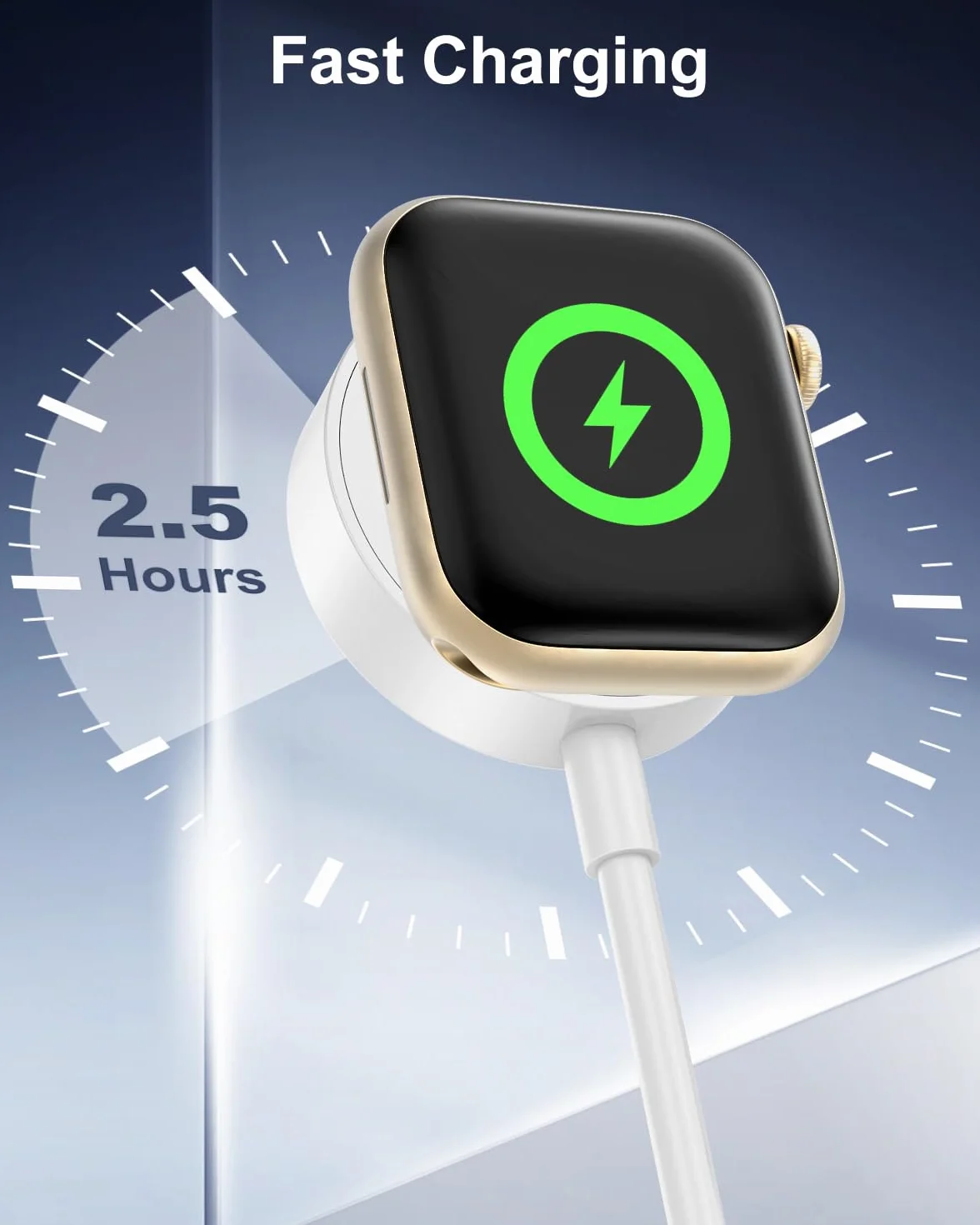 Ładowarka magnetyczna do Apple Watch z kablem 2M szybkie ładowanie bezprzewodowe Apple Watch Series 11/10/9/8/7/6/5/4/3/2/SE/Ultra