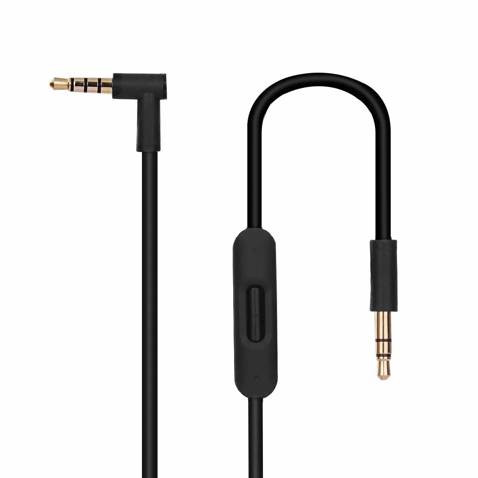 Zamienny kabel Aux 3,5 mm do Beats Solo 2 3 HD Studio Pro Detox Wireless z mikrofonem i regulacją głośności