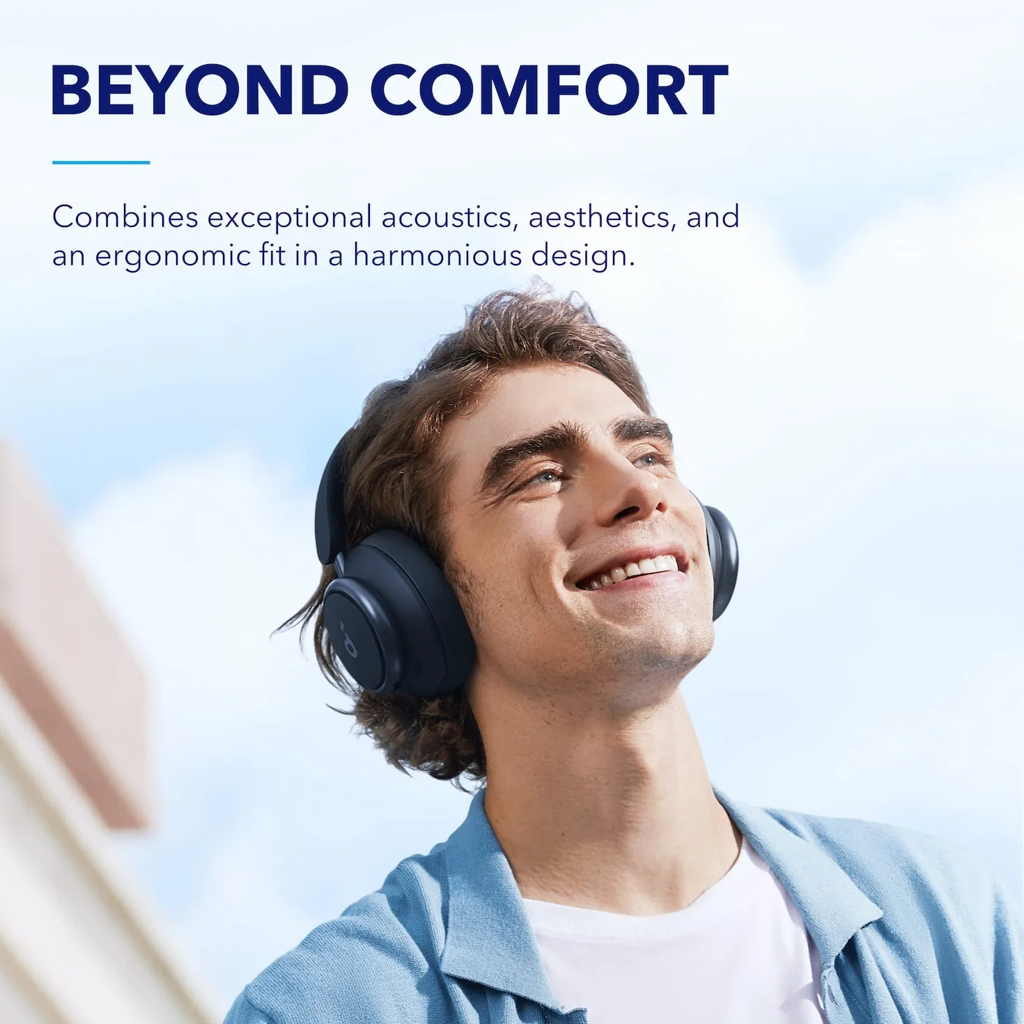 Soundcore Space Q45(odnowiony) by Anker słuchawki z adaptacyjną redukcją szumów do 98%, 50 godz. odtwarzania, aplikacją, szczegółowym dźwiękiem w wysokiej rozdzielczości, Bluetooth 5.3