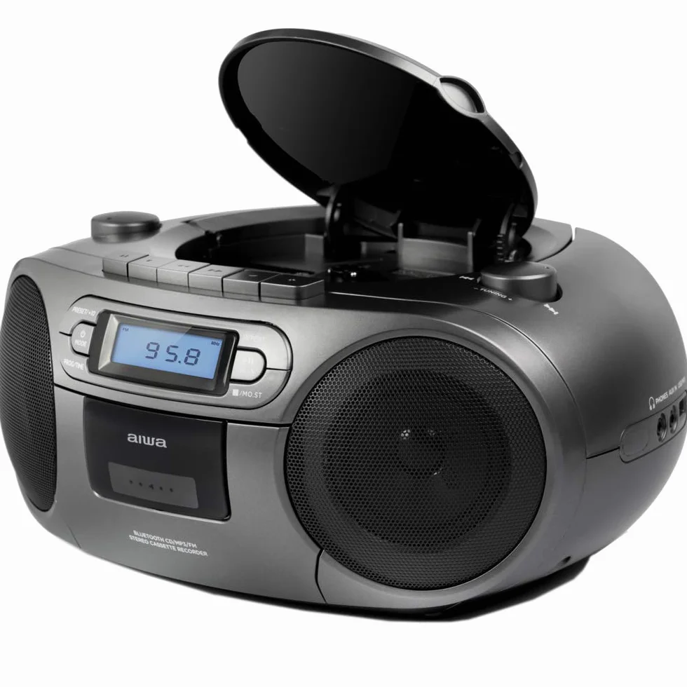 BOOMBOX RADIOODTWARZACZ KASETOWY, CD, USB, BLUETOOTH - AIWA BBTC-550MG