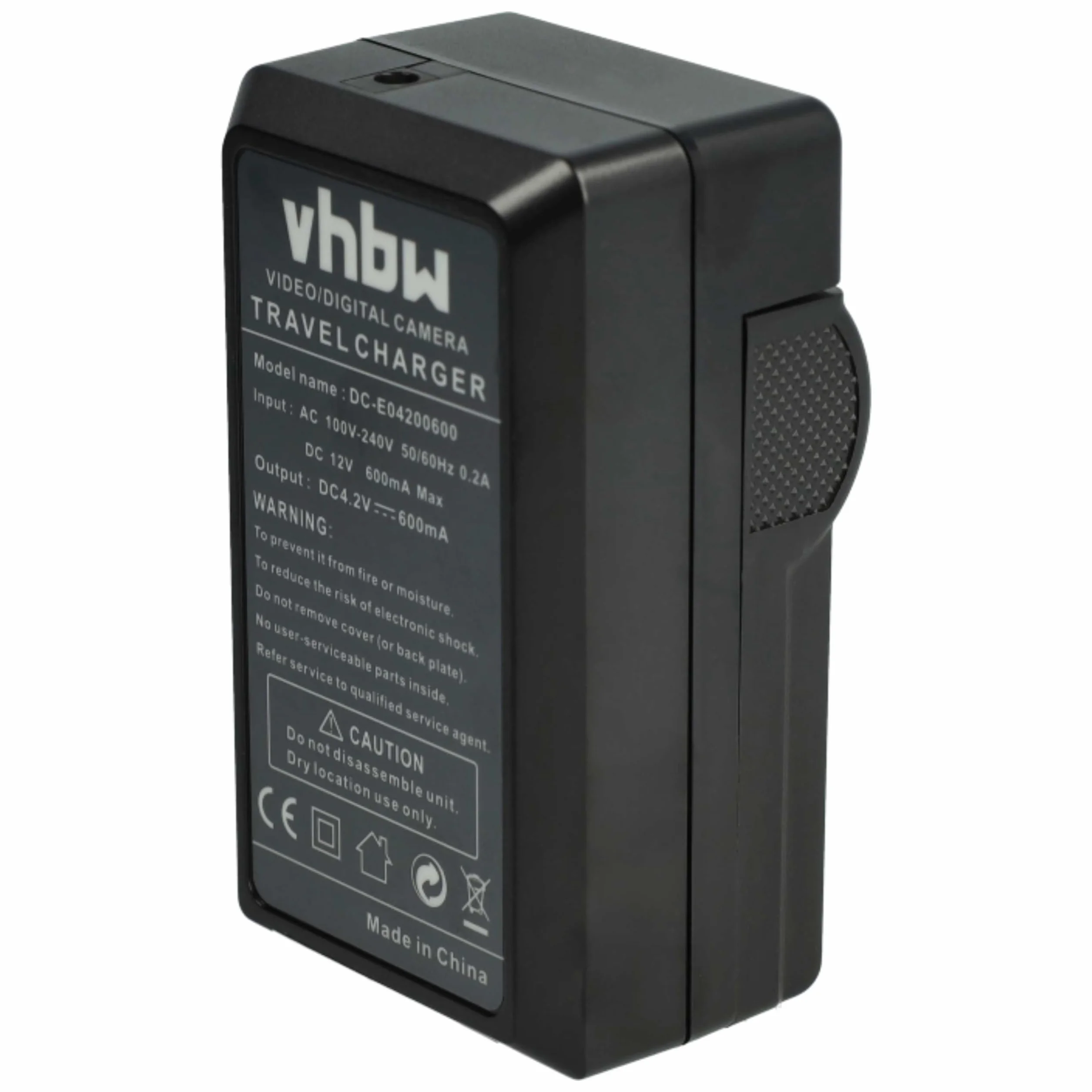 vhbw Ładowarka do akumulatora kompatybilna z aparatem cyfrowym Panasonic VW-VBJ10, VW-VBJ10E, kamkorderem, akumulatorem Action Cam