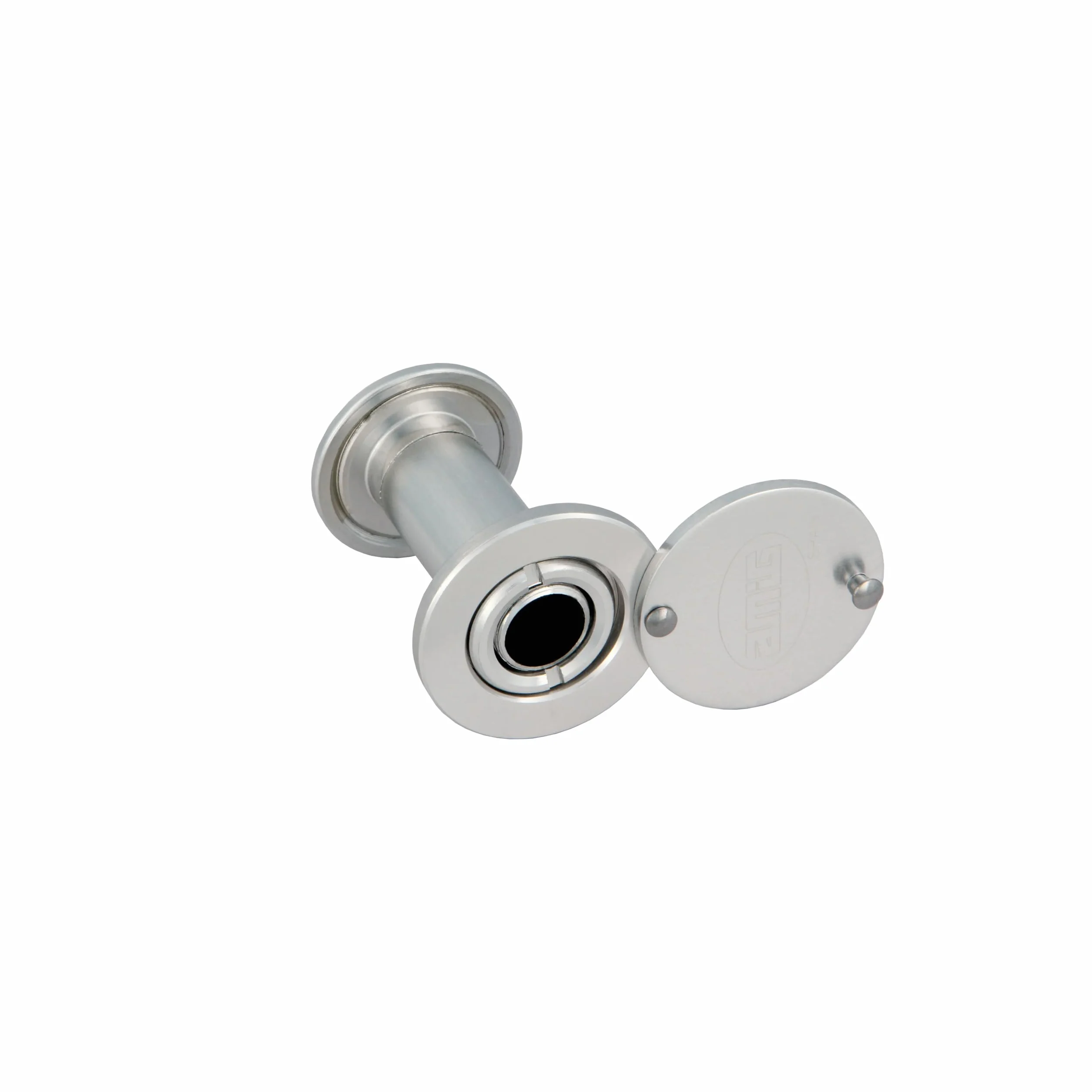 Amig - Mod. wizjer 3 z super kątową soczewką do drzwi wewnętrznych i zewnętrznych 3-14 z aluminium w kolorze srebrnym - aluminium - Wymiary: średnica 14 mm - grubość drzwi: 35-60 mm