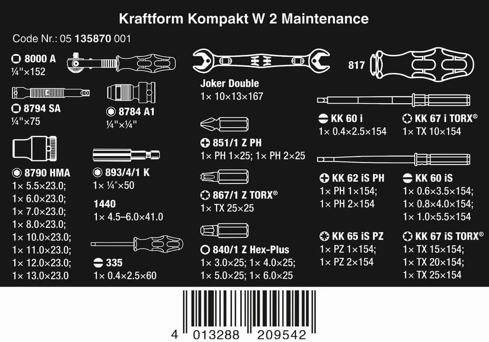 Wera Kraftform Kompakt Zestaw Wkrętaków, Wielokolorowy, 35 Elementów