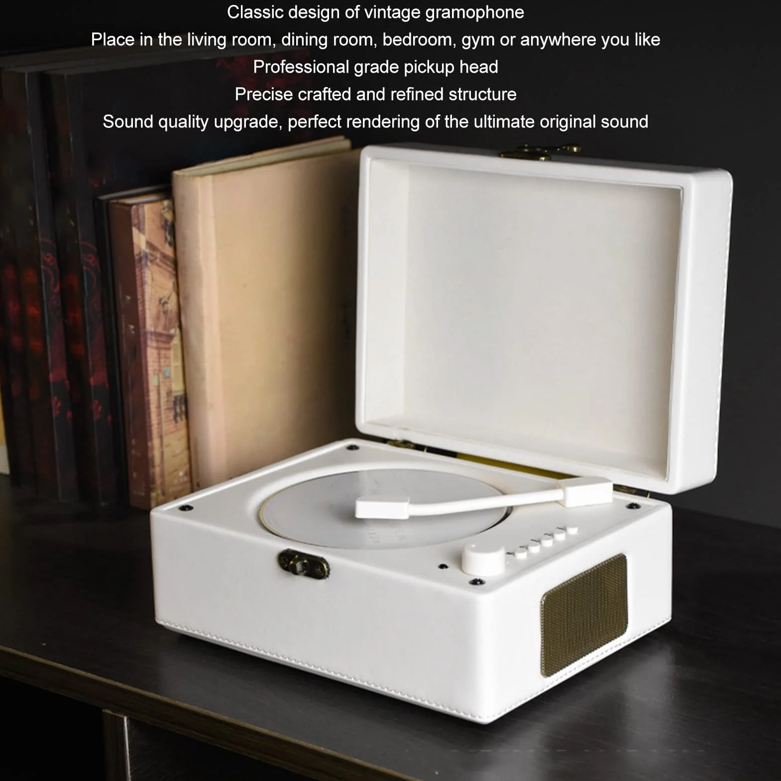 Odtwarzacz Płyt CD HiFi AUX USB Biały