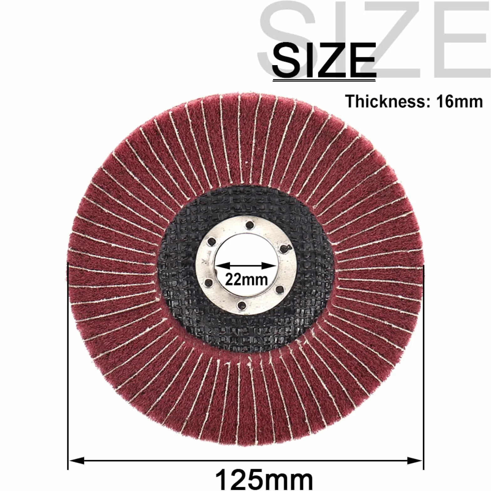 125 mm nylonowa tarcza polerska z włókna, 5-calowa Scoupad włókniny