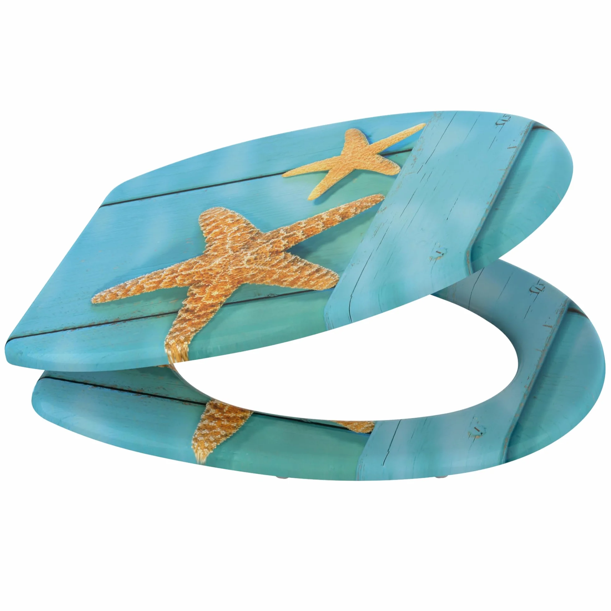 Deska sedesowa wolnoopadająca, wiele pięknych drewnianych desek sedesowych do wyboru, wysoka jakość i stabilna jakość (Starfish)