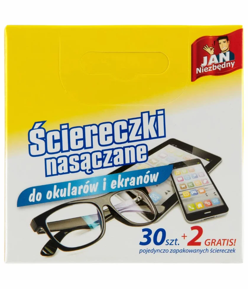 ŚCIERECZKI NASĄCZONE DO OKULARÓW 30 JAN
