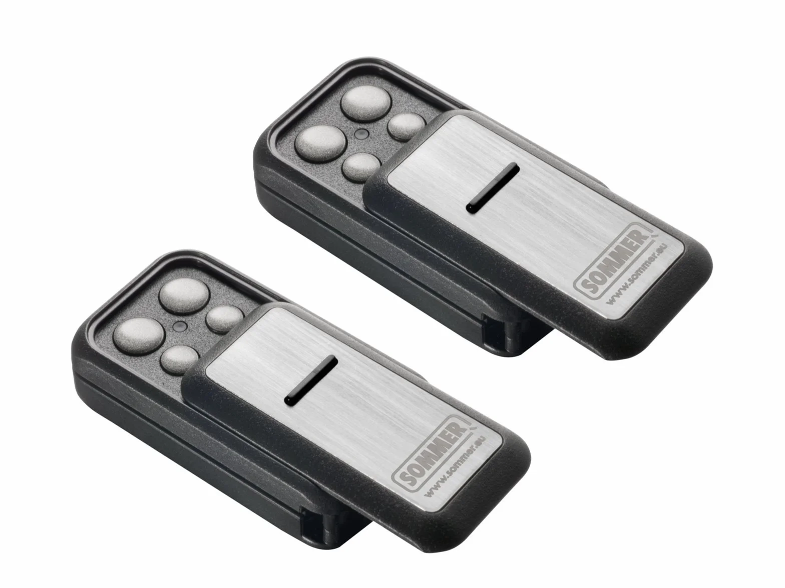 2 x letni nadajnik ręczny Slider+ Slider S10305 TX40-868-4 nadajnik radiowy brama garażowa pilot zdalnego sterowania 868,8 MHz 868,95 MHz Base+ Pro+ napęd bramy