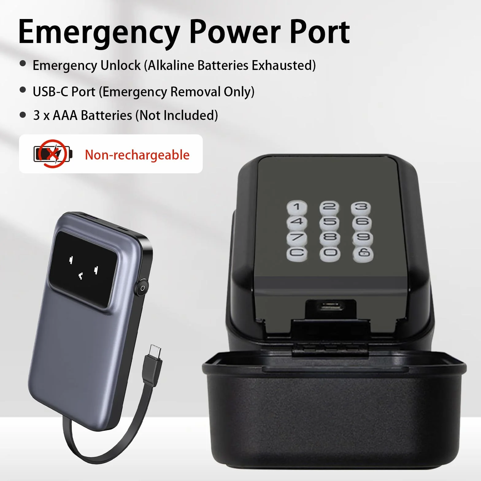 Inteligentny sejf na klucze – skrzynka na zamek Bluetooth z aplikacją TTLock i 12-cyfrowym kodem PIN, odporny na warunki atmosferyczne sejf na klucze do domu, garażu, mieszkania i zakwaterowania