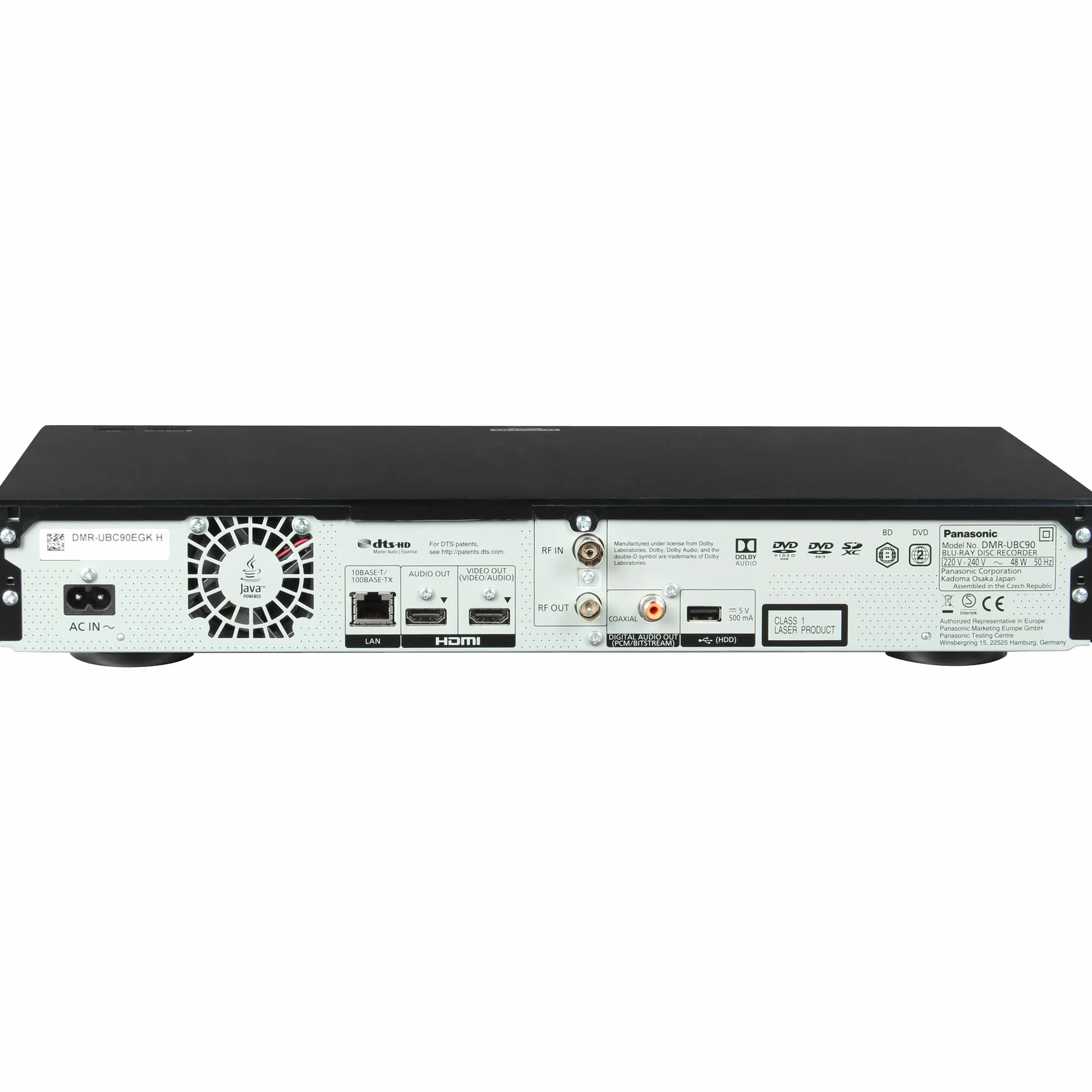 Panasonic DMR-UBC90EGK Nagrywarka Blu-Ray, 2 TB, Czarny