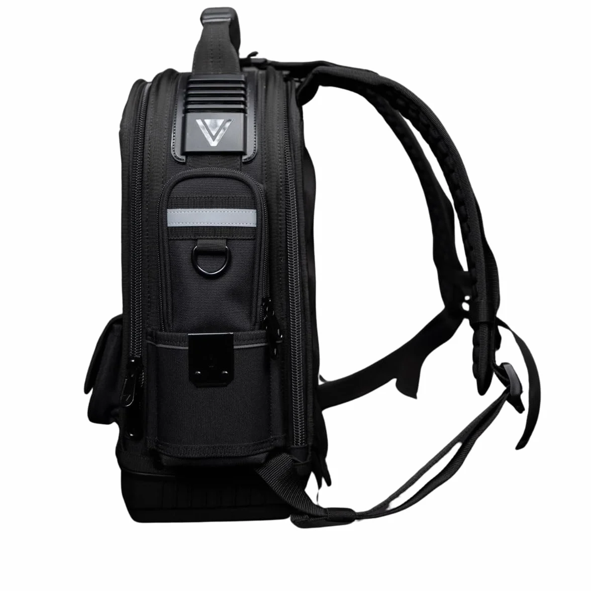 Velocity Pro Gear Stealth SB250 plecak, kompaktowy, profesjonalny plecak na narzędzia dla elektryków, techników i inżynierów serwisowych, z pionowym schowkiem narzędzi, kieszeniami na metry i