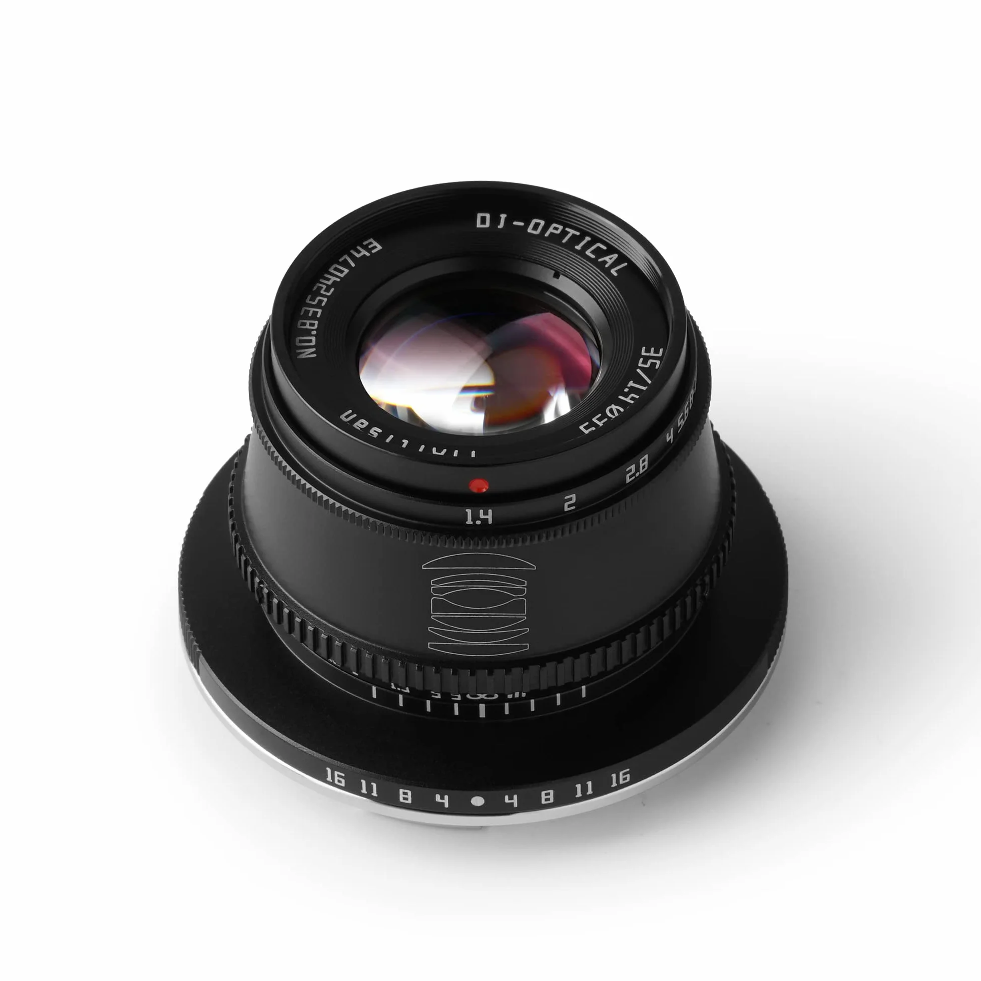 TTArtisan 35mm F1.4 APS-C do aparatu Obiektyw z ręcznym ustawianiem ostrości i mocowaniem Canon RF (czarny)